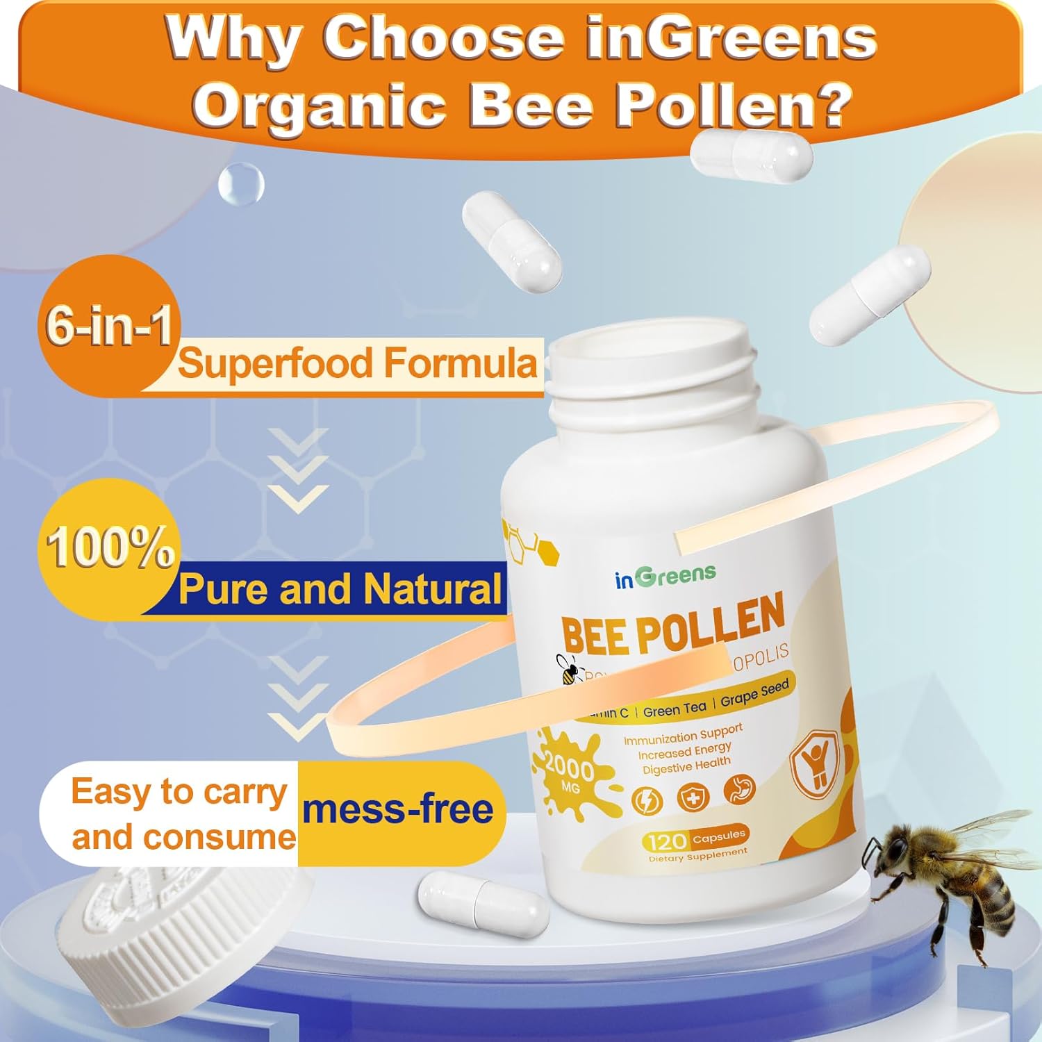 organic-6-in-1-bee-pollen-supplement---2000mg-per-serving---immune-energy-support---non-gmo---120-capsules---made-in-usa-2