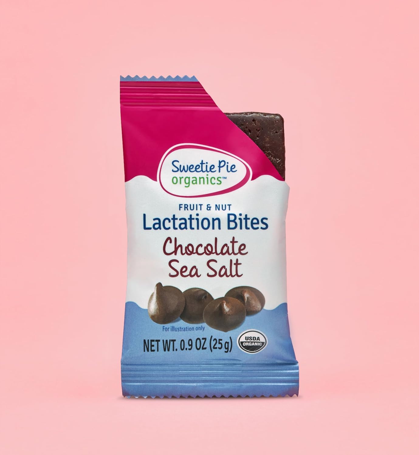 Organic Fruit & Nut Lactation Bites - Breastfeeding Support, Boost Milk Supply, Fenugreek-Free, Natural Galactagogues - Chocolate Sea Salt, 6 Pack - Espot.com.au