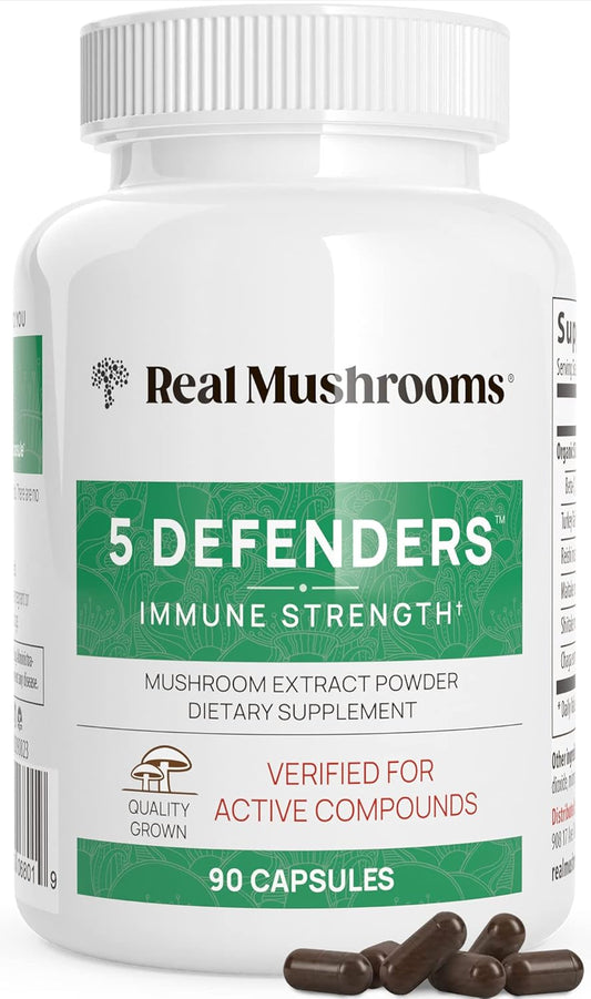 organic-mushroom-extract-capsules---immune-support-supplement-with-chaga-shiitake-maitake-turkey-tail-reishi-for-focus---vegan-non-gmo---90-capsules-1