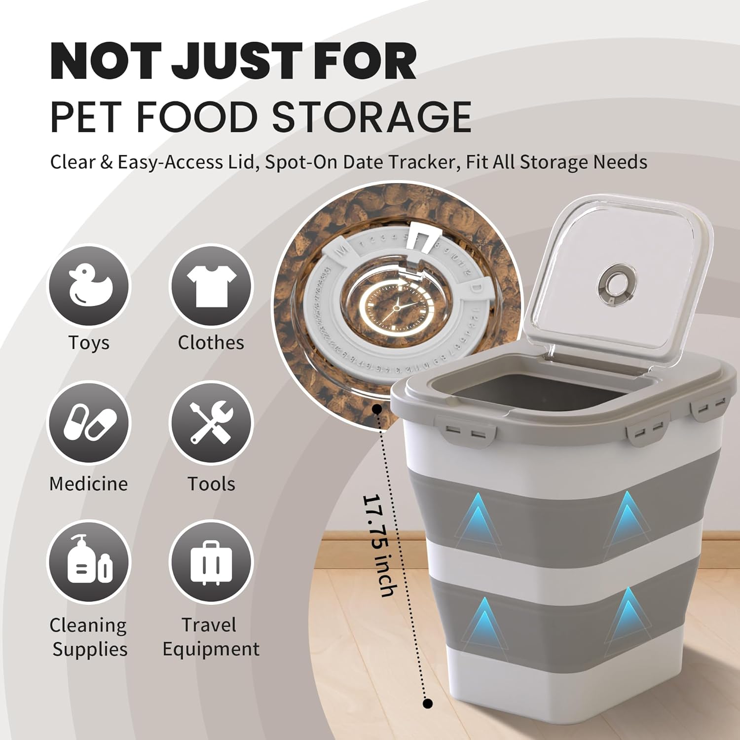 airtight-dog-food-storage-container-for-35-40-lbs-collapsible-with-lid-wheels-date-track---large-pet-food-storage-for-rice-flour-scoop---2-containers-included-6