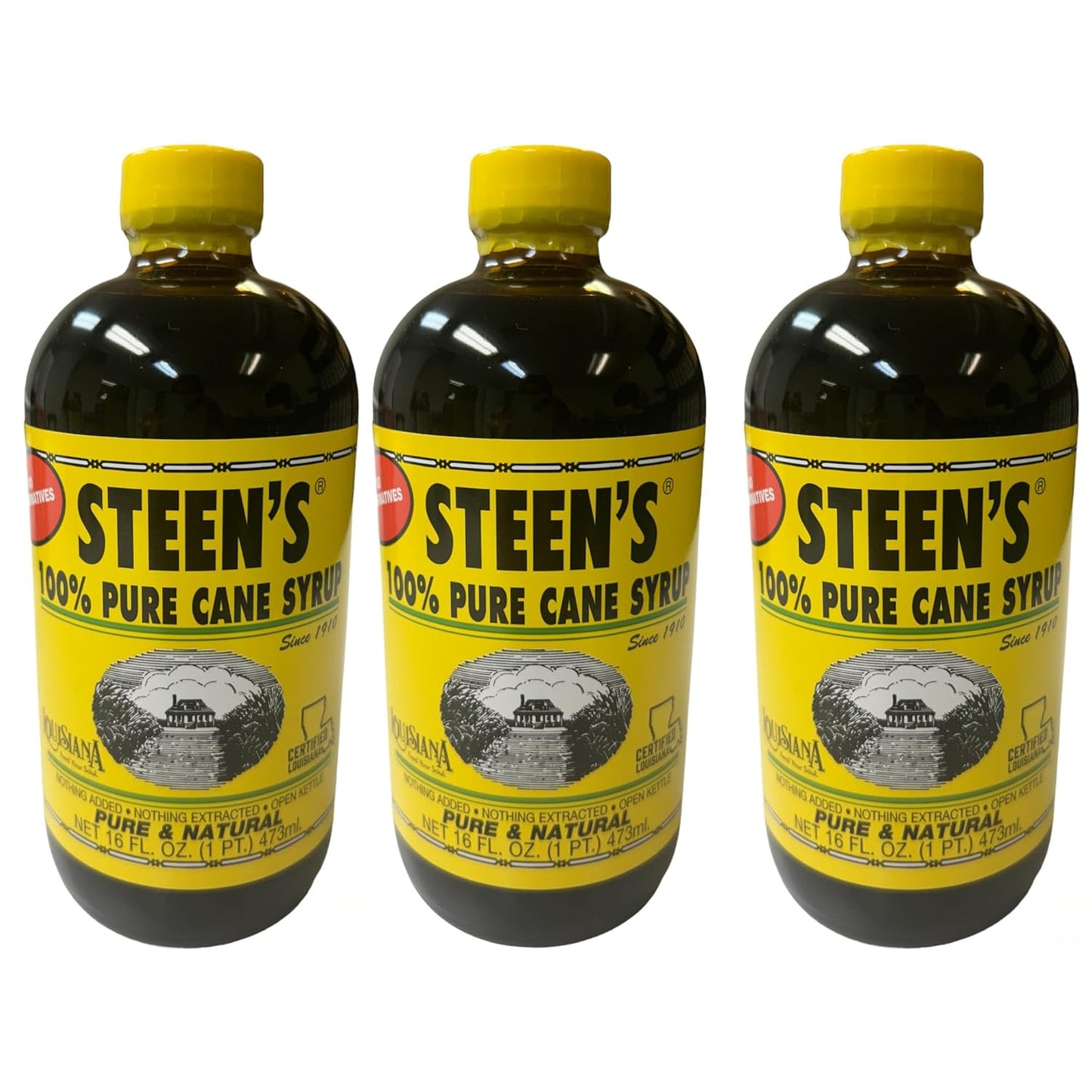 steens-100-pure-cane-syrup-16fl-oz-pack-of-3---natural-additive-free---authentic-louisiana-brand-trusted-for-a-century-1