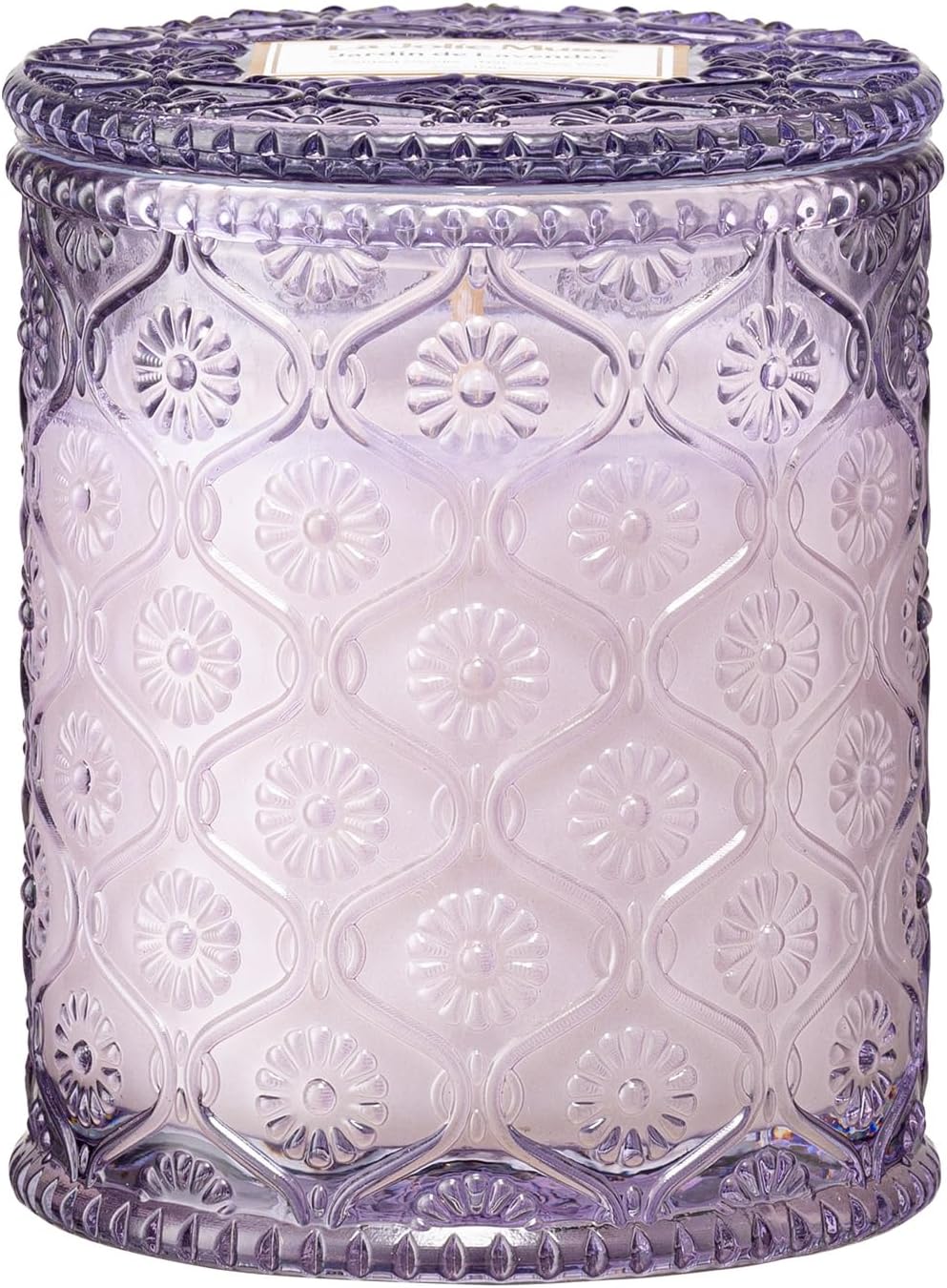 Lavender Scented Candle for Women - Jardin de Lavender Lilac Aromatherapy Candle Gift - 6 Oz, 40 Hour Burn Time - Home Scented Candle by LA JOLIE MUSE - Espot.com.au