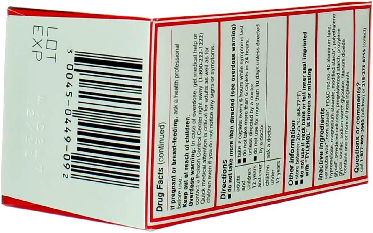 tylenol-extra-strength-caplets-100ct---2-pack-500mg-pain-reliever---100-size-5