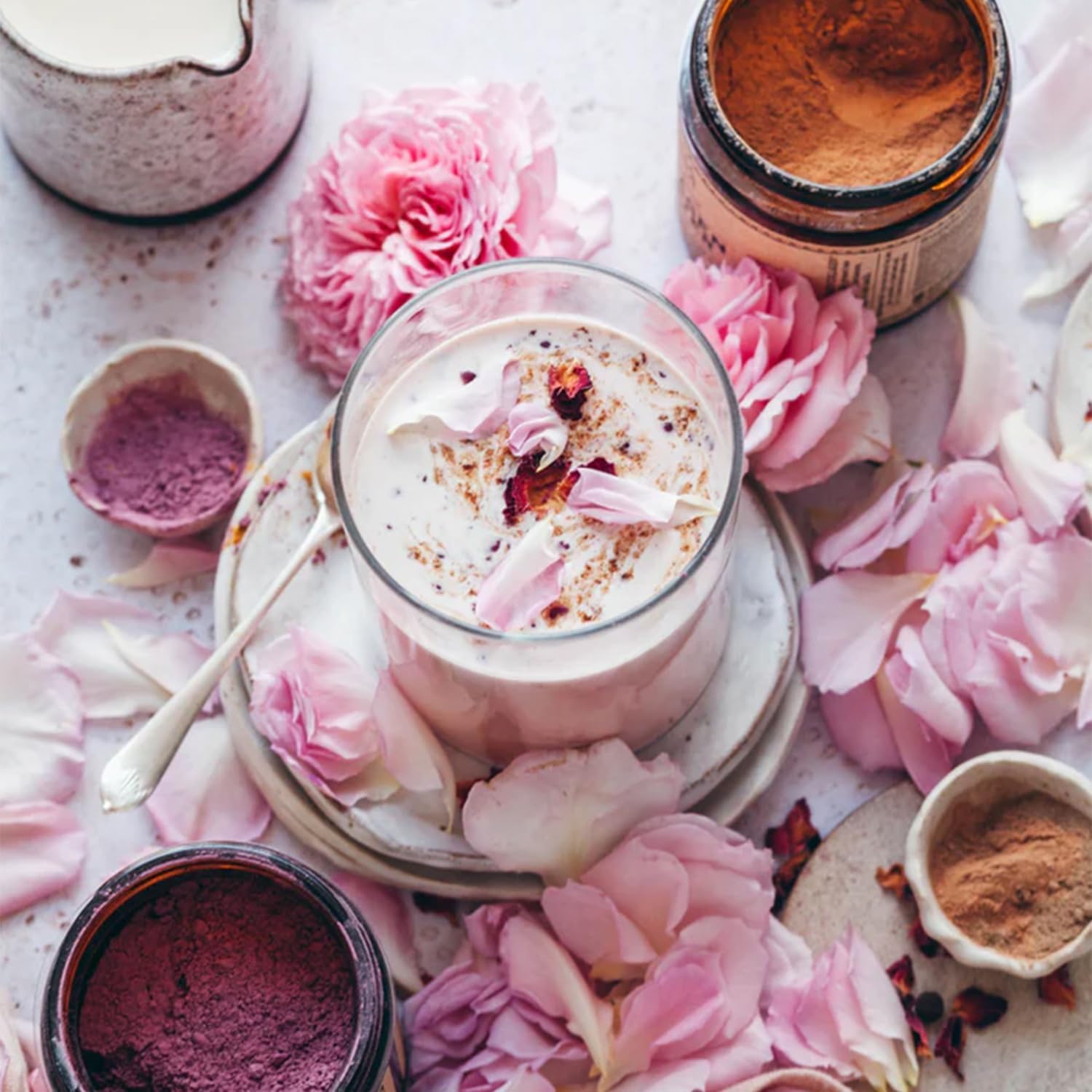anima-mundi-love-serenity-rose-petal-powder---heart-chakra-blend-for-teas-lattes-desserts---edible-dried-rose-petals-buds---aromatic-fluffy-mix-25oz-71g-7