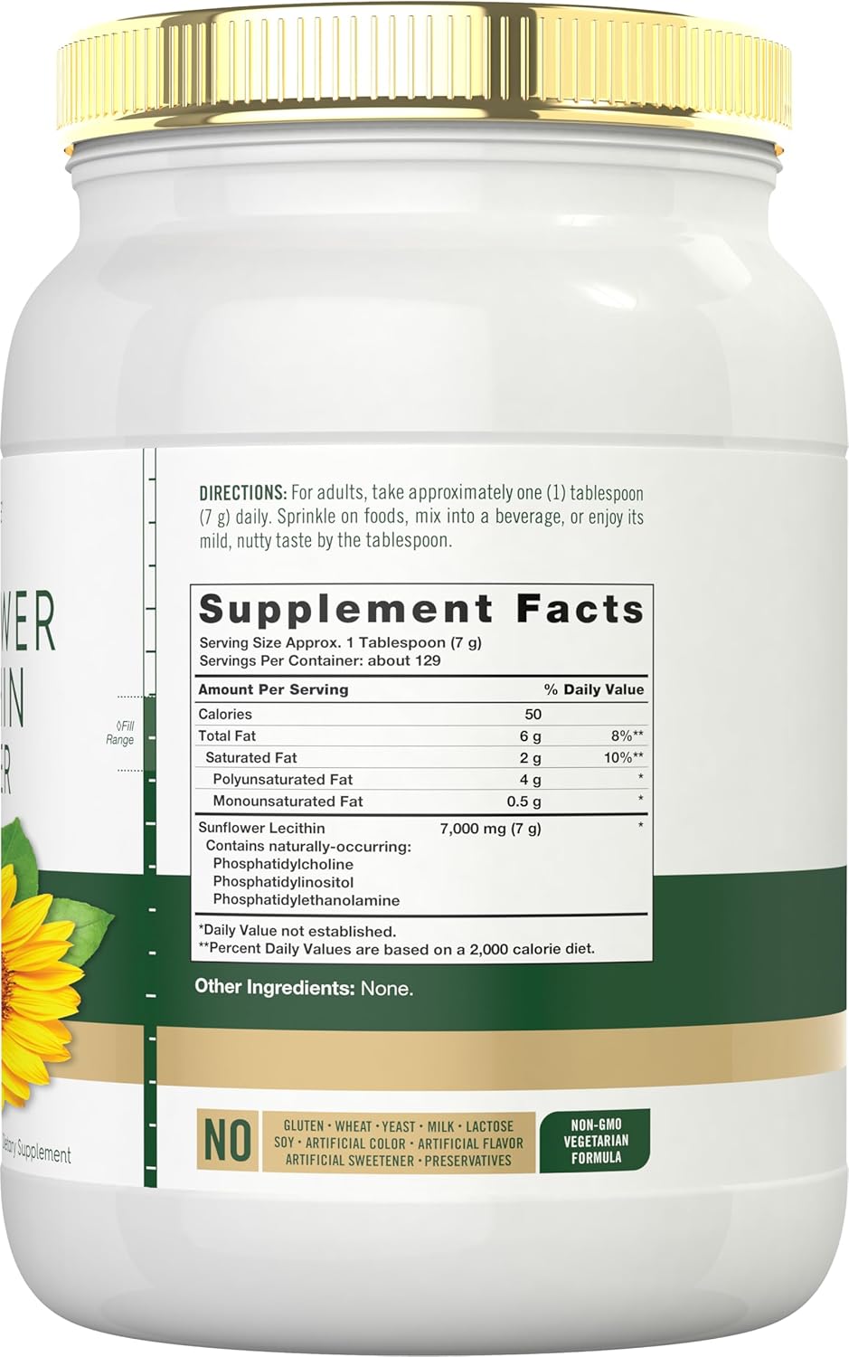 2-lb-carlyle-sunflower-lecithin-powder---unflavored-non-gmo-gluten-free---rich-in-phosphatidylcholine---vegetarian-friendly-2