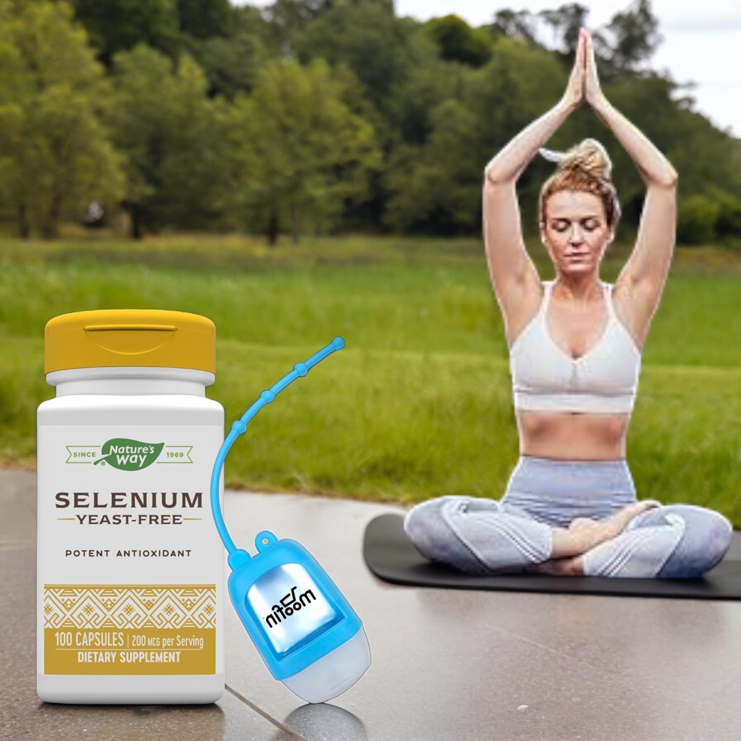 organic-l-selenomethionine-selenium-capsules-200-mcg-for-immune-thyroid-support---antioxidant-formula-60-servings-with-moofin-hand-sanitizer-dispenser-6-pack-2