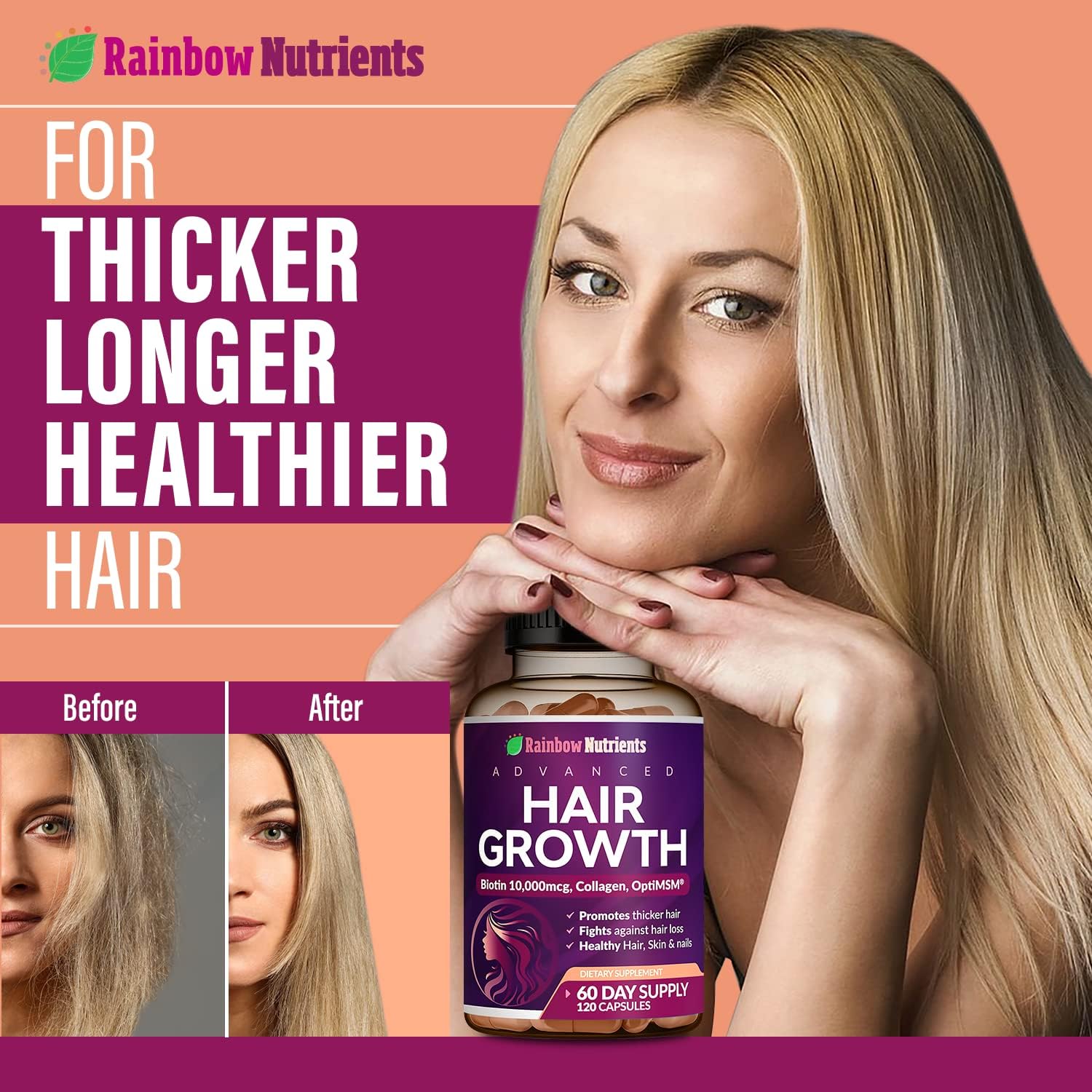 womens-hair-growth-vitamins-with-biotin-collagen-optimsm-gomct-saw-palmetto---regrow-stronger-healthier-hair-skin-nails---stop-hair-loss---60-day-supply-by-rainbow-nutrients-llc-4