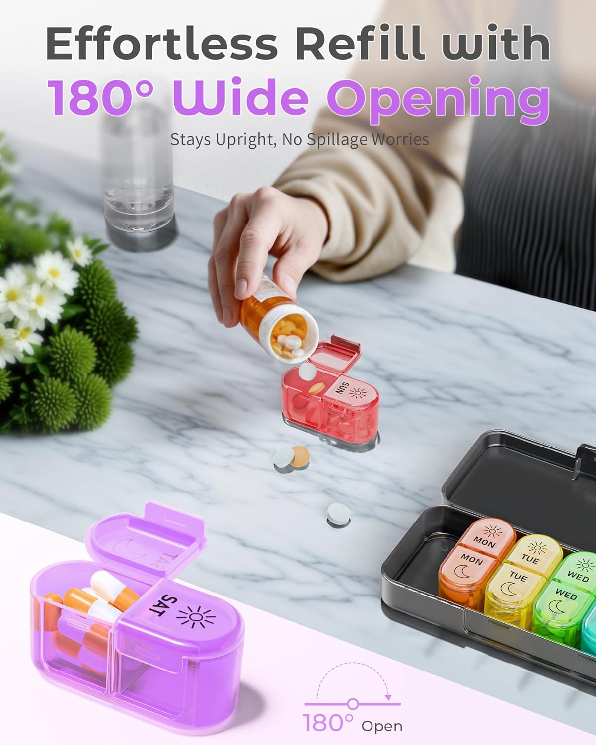 7-day-am-pm-pill-box-organizer-for-travel-vitamins-fish-oils-supplements---weekly-medication-organizer-for-2-times-a-day-6