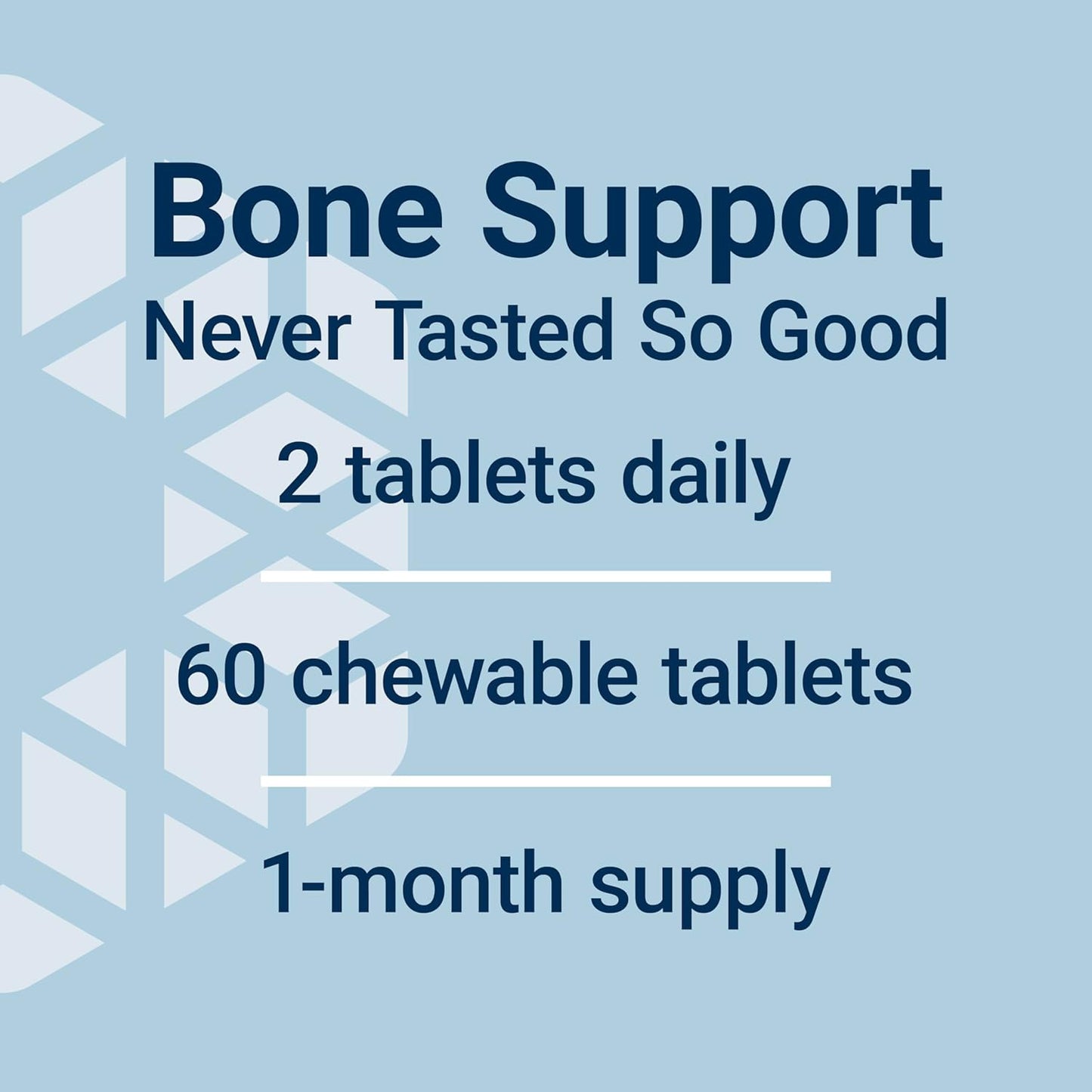 Chewable Bone Restore Calcium Supplement for Bone Health, 60 Tablets - Includes Calcium, Vitamin D, Minerals - Gluten Free & Non-GMO - Espot.com.au