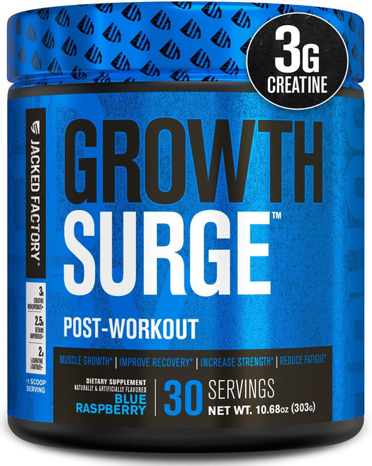 muscle-builder-recovery-supplement-with-creatine-l-carnitine---jacked-factory-growth-surge-post-workout---30-servings-blue-raspberry-1