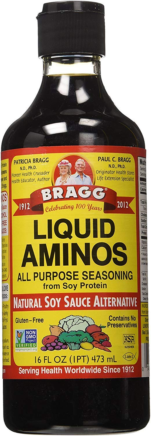 Organic Bragg Liquid Aminos & Apple Cider Vinegar Variety Pack 16oz with Bonus Measuring Spoon - Raw & Unfiltered - Espot.com.au