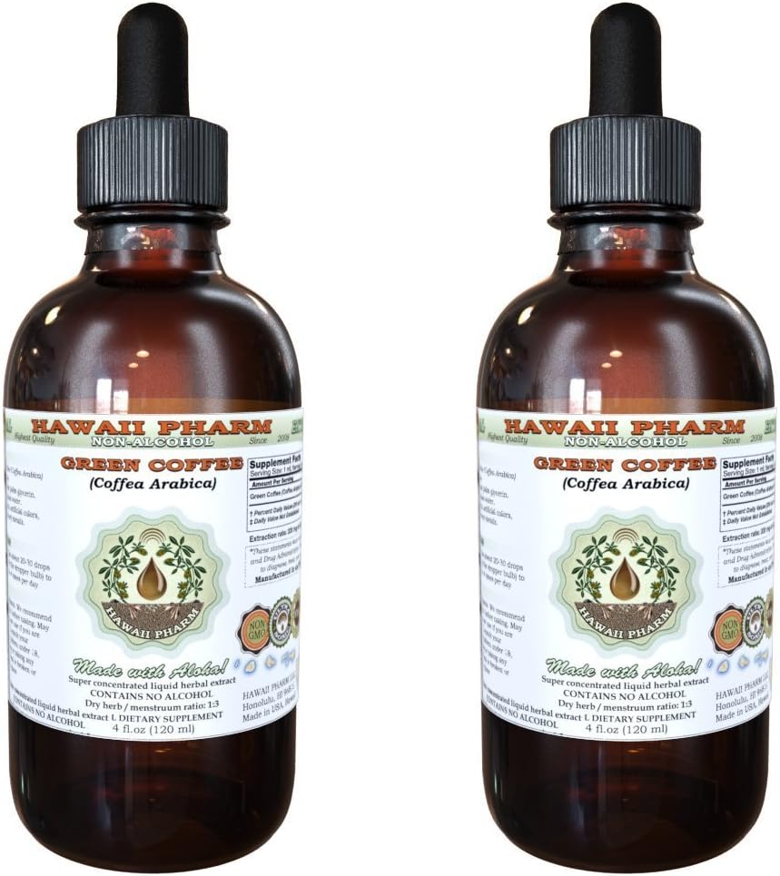 alcohol-free-green-coffee-liquid-extract---2x2-oz-glycerite-herbal-supplement-from-hawaii-pharm---coffea-arabica-dried-bean-1
