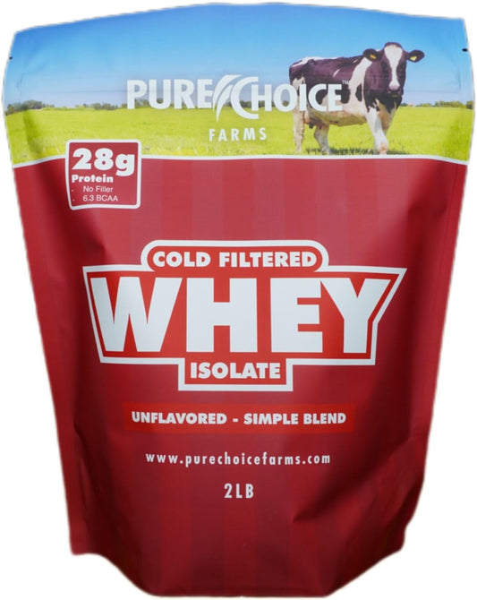 Unflavored Whey Protein Isolate Powder - 28g Protein, Sugar-Free, Undenatured Whey - Pure Choice - 1 Ingredient, No Fillers - 12 oz - Espot.com.au
