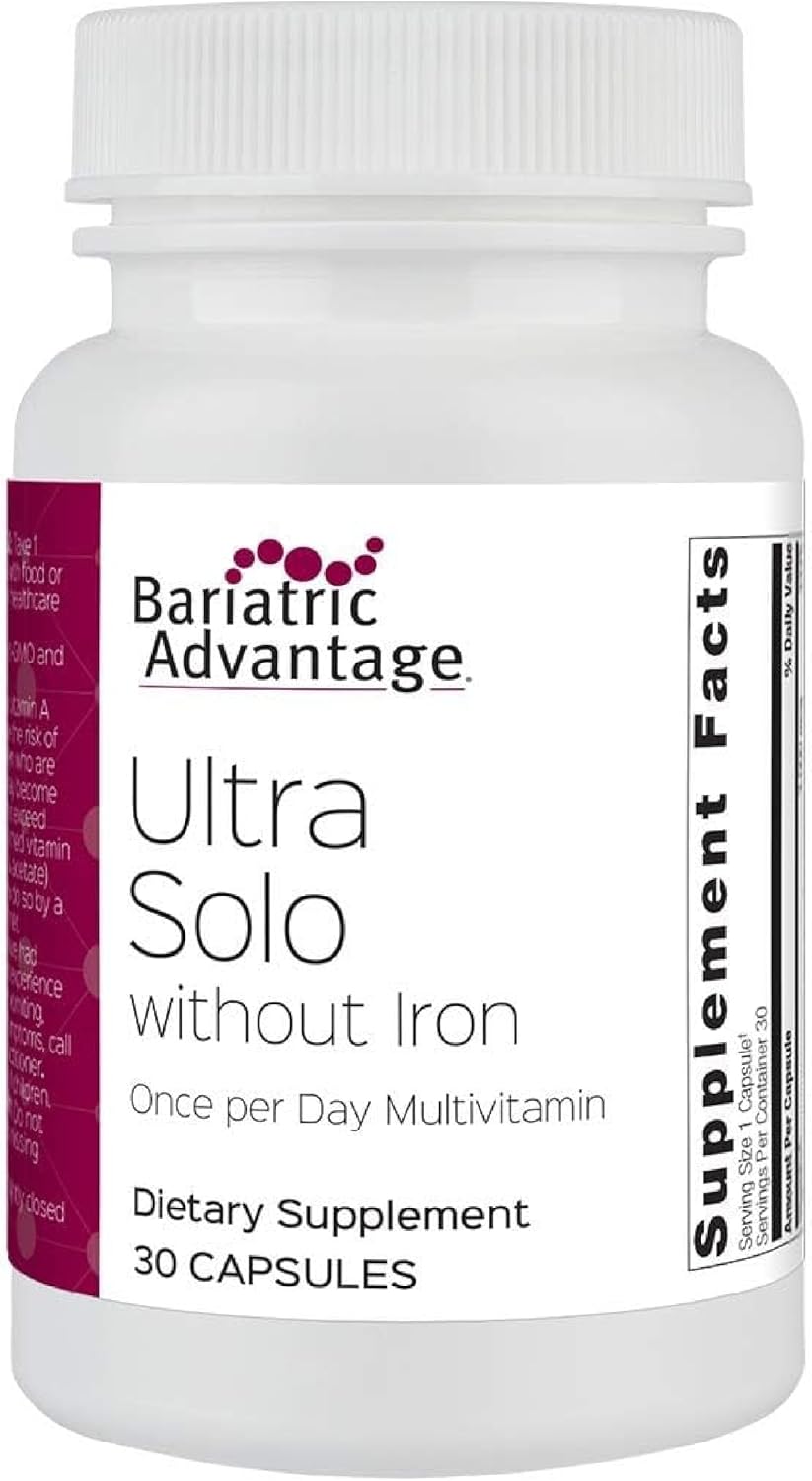 bariatric-advantage-ultra-solo-multivitamin-capsules-without-iron---one-a-day-formula-for-bariatric-patients---includes-thiamin-vitamin-a-and-more---gluten-free---30-count-1