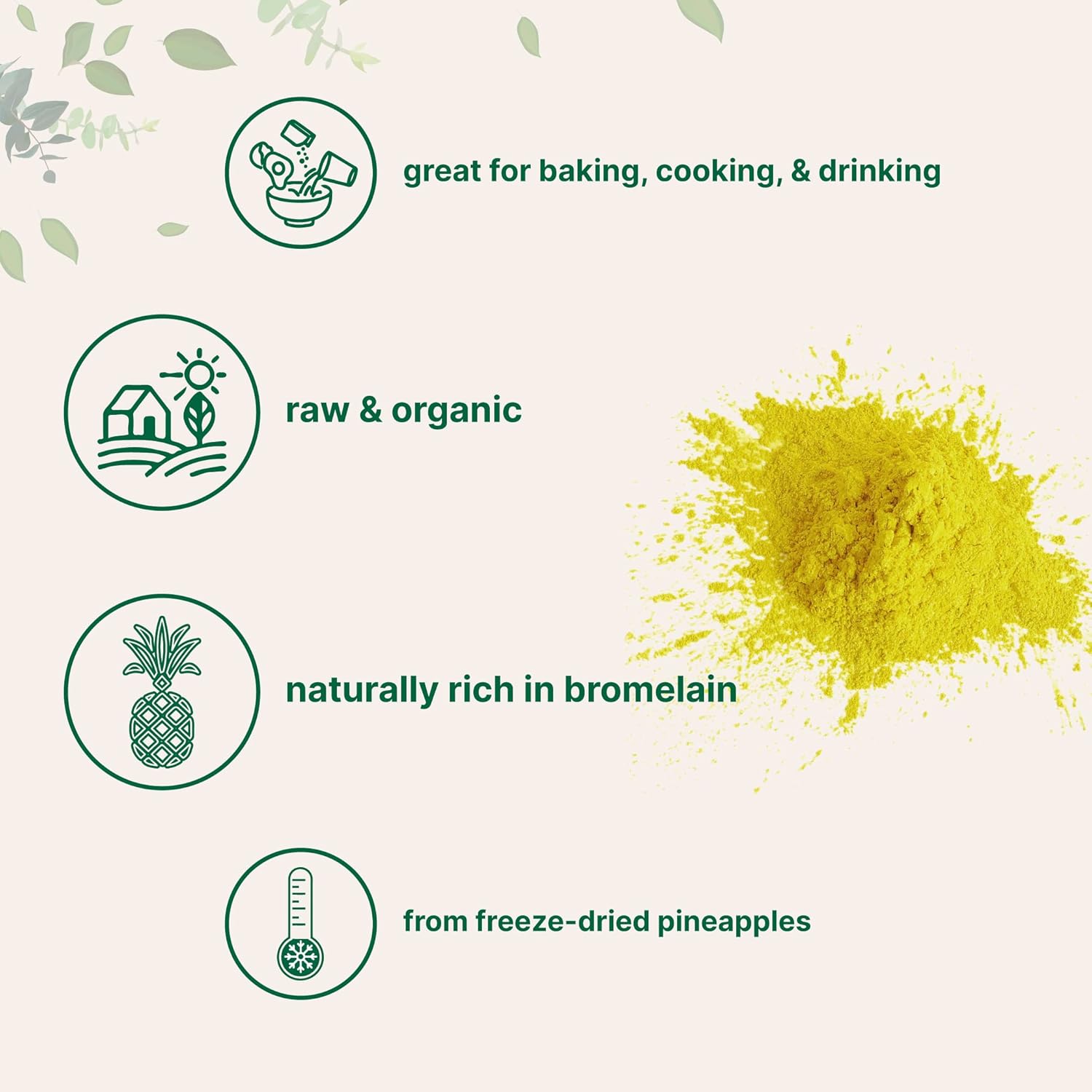 organic-freeze-dried-pineapple-powder-8oz---100-natural-no-additives---great-for-smoothies-drinks---non-gmo-vegan---micro-ingredients-3