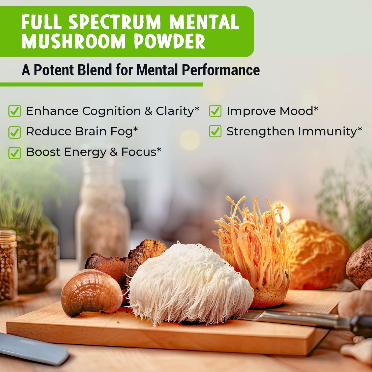 Boost Cognitive Function with Maju Superfoods Mental Mushrooms Powder, Black Seed Oil, and Mineral Capsules - Espot.com.au