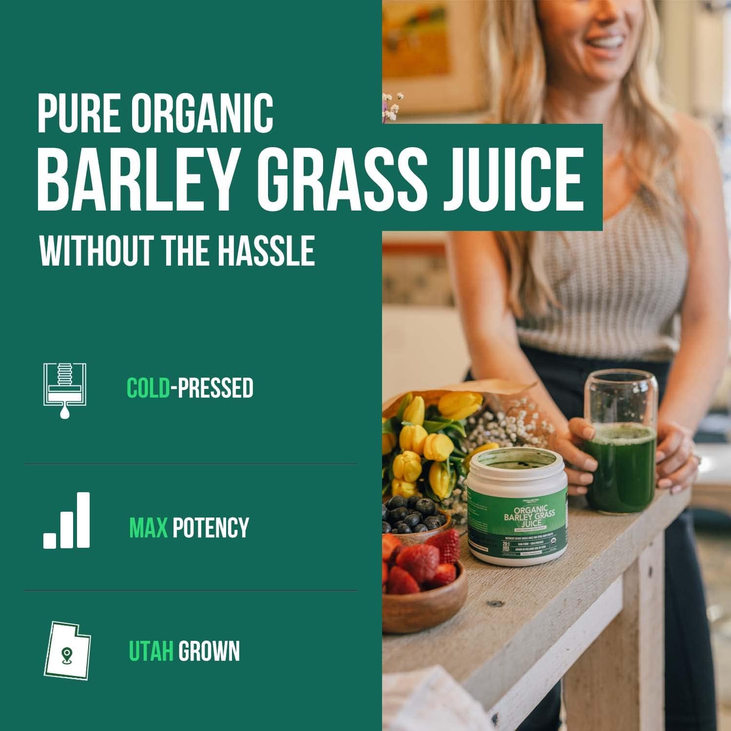 organic-barley-grass-juice-powder---grown-in-utah-volcanic-soil---raw-bioactive---co2-dried---gluten-free-gmo-free-vegan---53-oz---wheatgrass-juice-powder-alternative-2