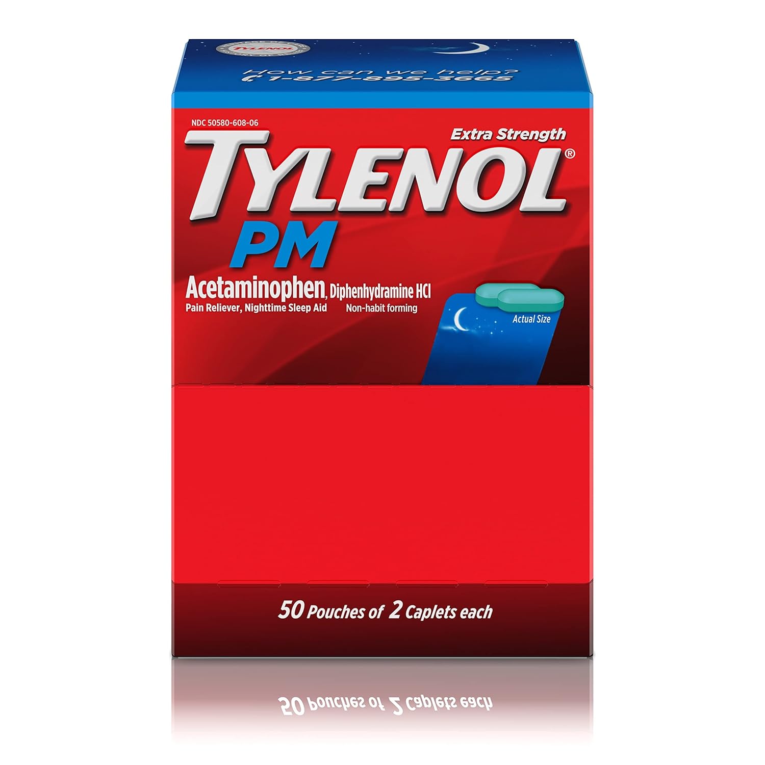 tylenol-pm-extra-strength-nighttime-pain-reliever-and-sleep-aid-caplets---acetaminophen-diphenhydramine-hcl-for-nighttime-aches-pains---travel-size-100-caplets-total-1