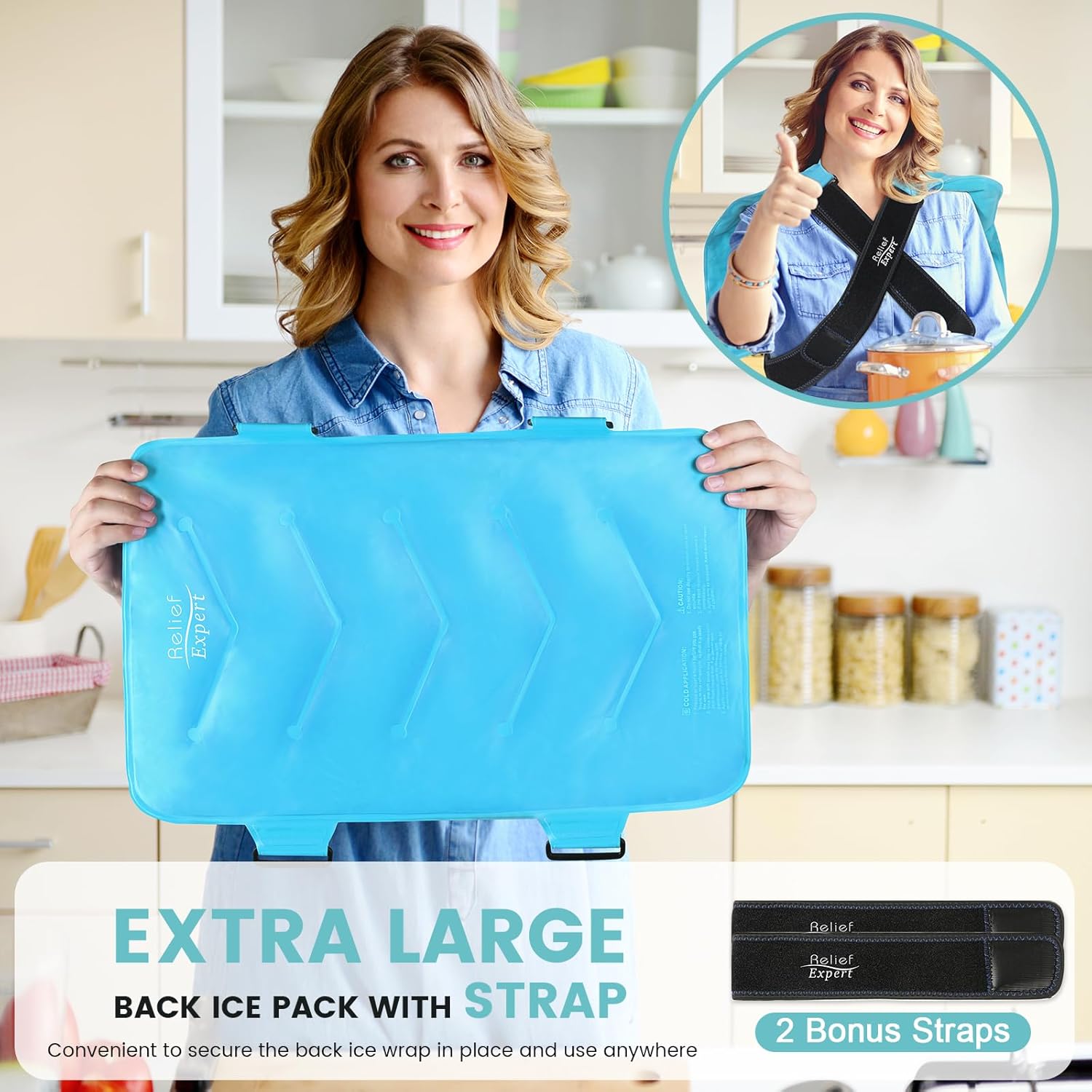 xxl-reusable-gel-ice-pack-for-full-back-hip-and-leg-relief---cold-compress-therapy-wrap-for-muscle-fatigue---extra-large-13x21-blue-5