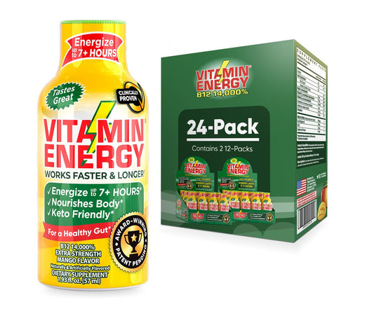 mango-flavored-vitamin-b12-energy-shots---natural-energy-drink-with-vitamins-b6-b12---sugar-free-supplement-for-focus-and-stamina---pack-of-24-193-fl-oz-each-1