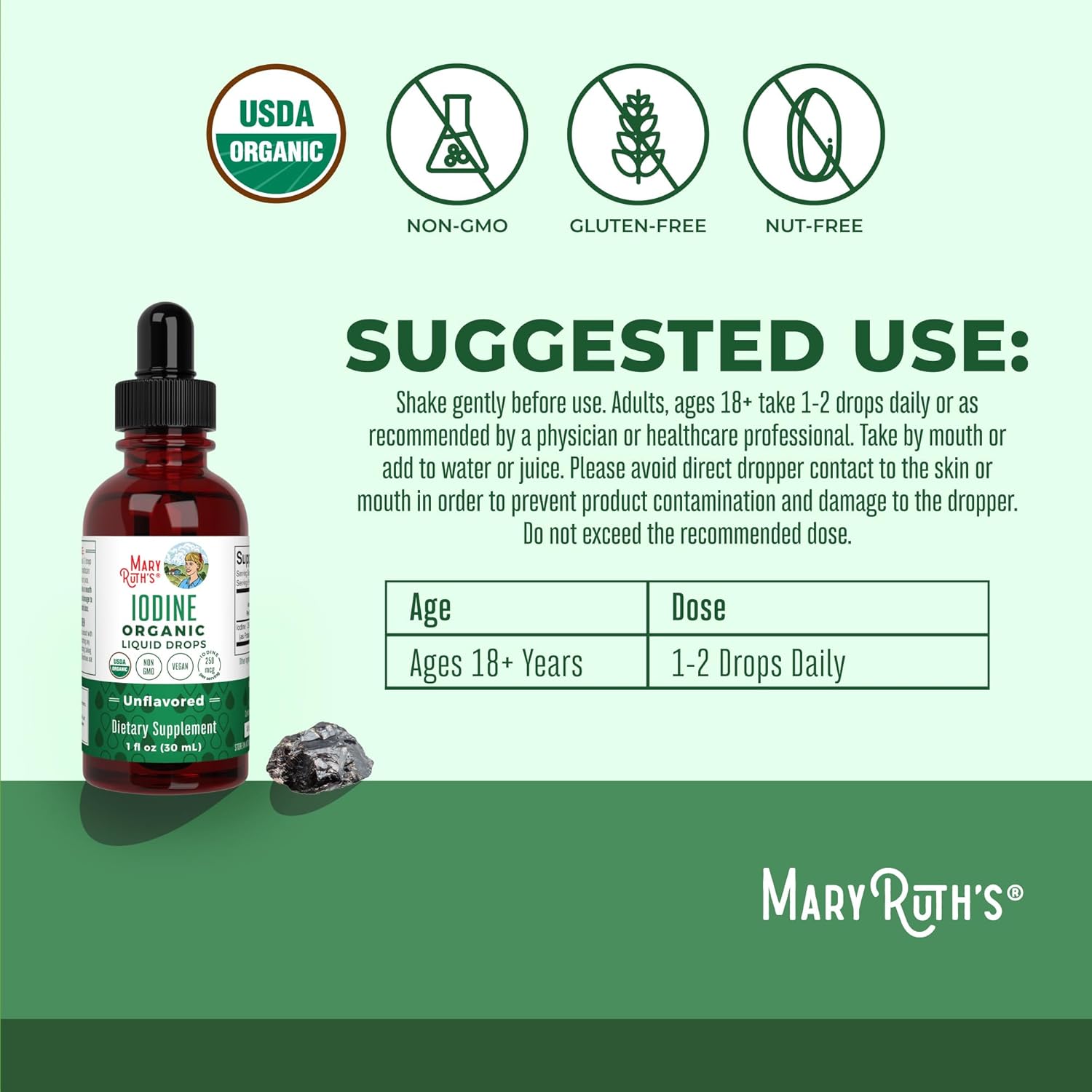 usda-organic-iodine-liquid-drops---1-year-supply-450-servings---thyroid-health-support---vegan-non-gmo---gluten-free---1-fl-oz-3