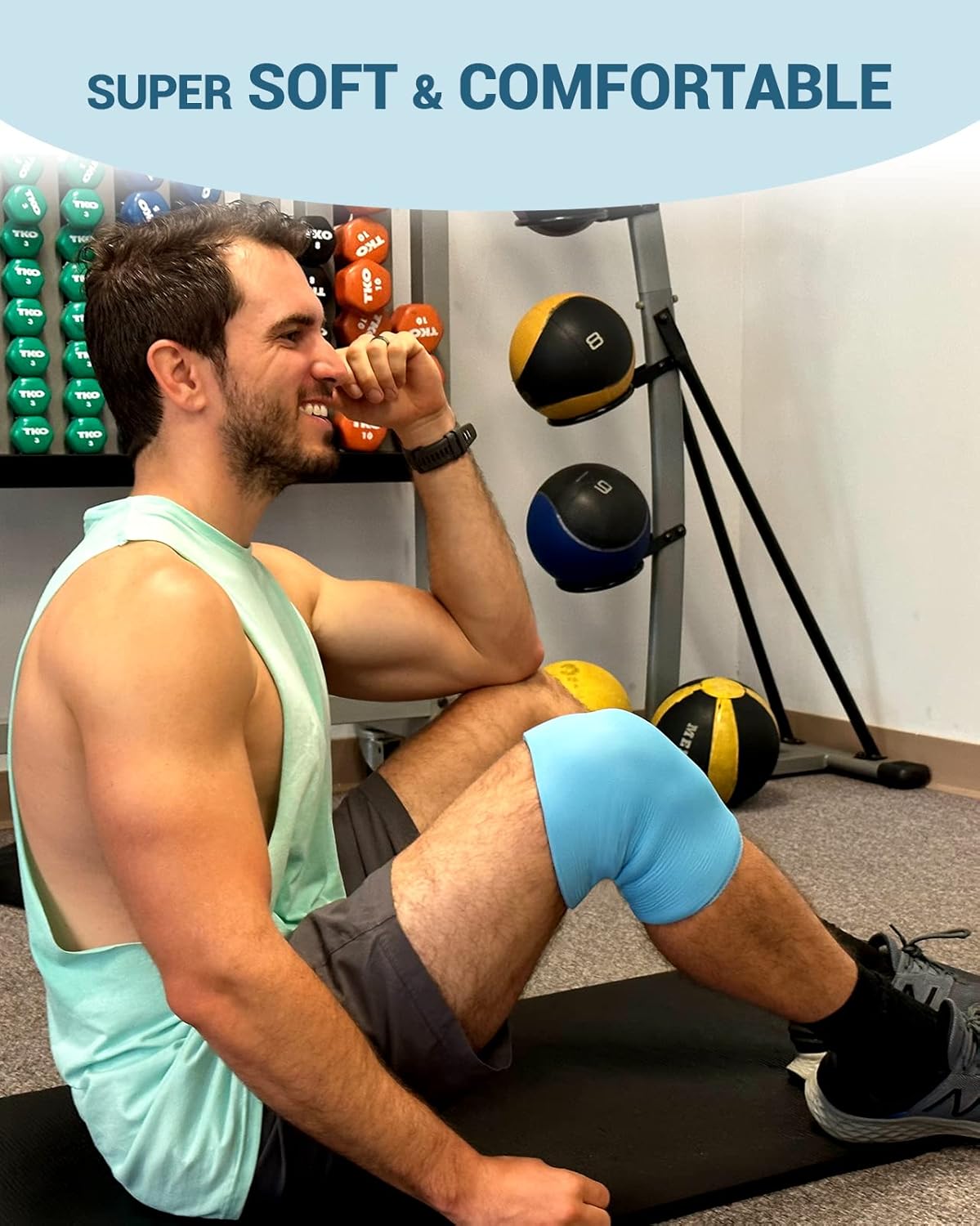 Reusable Knee Ice Pack Wrap for Meniscus Tear, Pain Relief, Arthritis - Cold Compression Sleeve for Knee Support, FSA HSA Eligible - Ideal After Surgery Gift for Men, Women - Comfytemp Technology - Espot.com.au