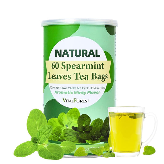 vitalforest-premium-dried-spearmint-leaves-tea-bags---60-count-canister-pack---refreshing-minty-herbal-tea---caffeine-free---corn-fiber-bags-for-freshness-1