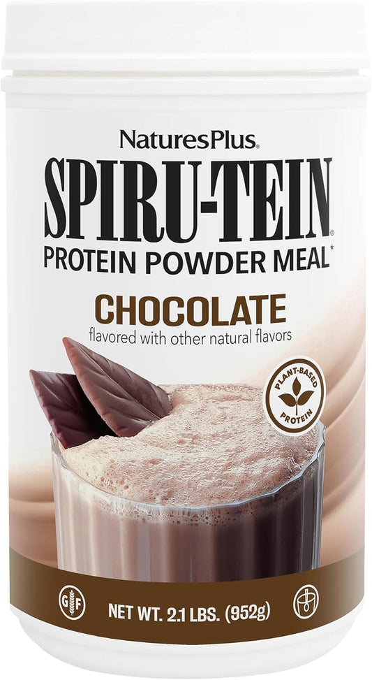 plant-based-chocolate-spirulina-protein-shake---21-lbs-powder-for-energy-meal-replacement---vegetarian-gluten-free---34-servings-1