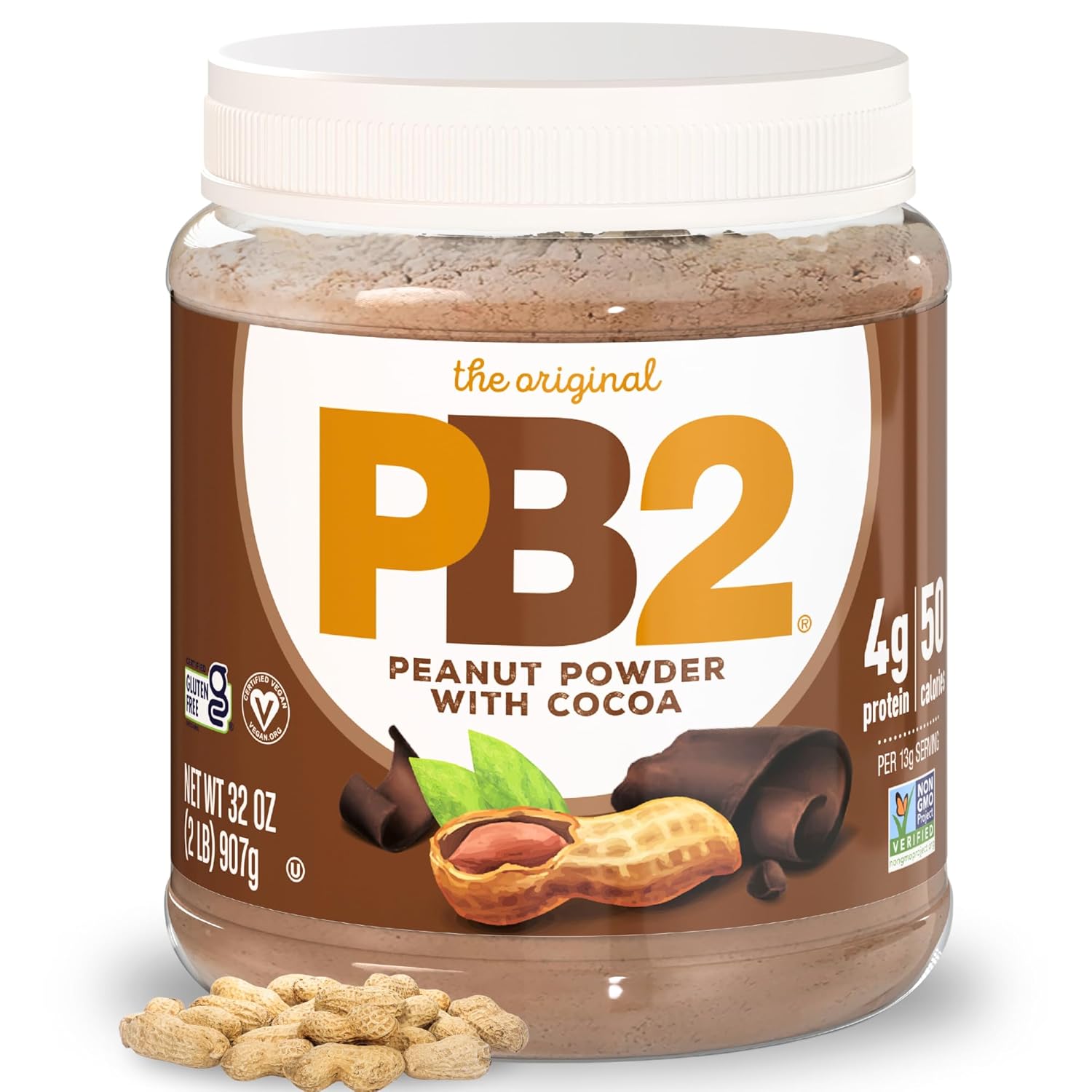 chocolate-peanut-butter-powder-with-cocoa---4g-protein-90-less-fat-gluten-free-50-calories---ideal-for-shakes-smoothies-low-carb-keto-diets-1