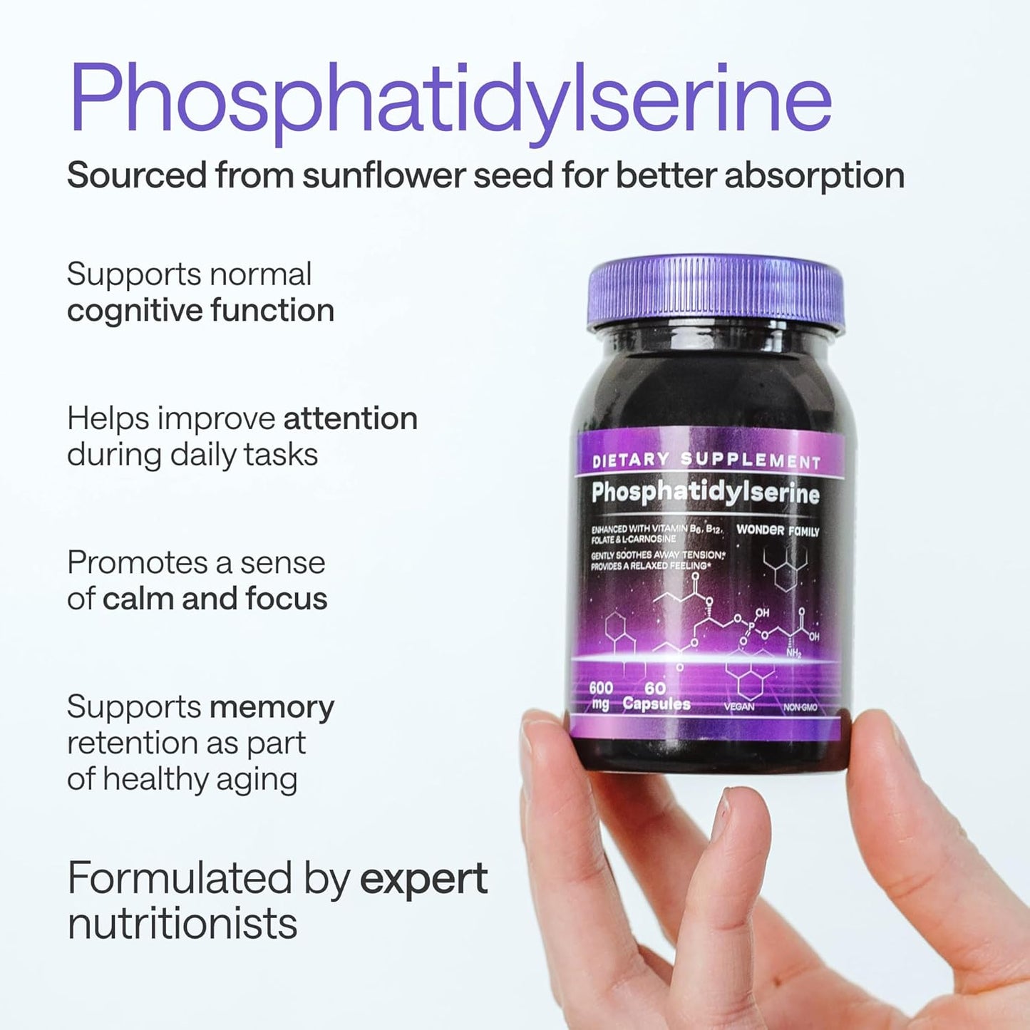 600mg-phosphatidylserine-l-carnosine-supplement-for-improved-brain-function---natural-brain-food-alternative-to-phosphatidylcholine-pills---made-from-sunflower-lecithin---wonder-family-formula-3