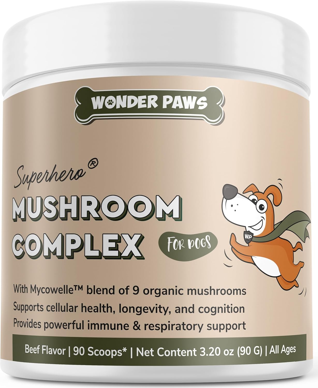 organic-mushroom-complex-immune-support-powder-for-dogs-with-turkey-tail-reishi-lions-mane---boosts-immunity-cognition-and-longevity---90-scoops-1