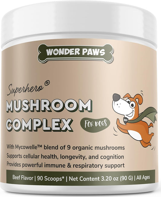 organic-mushroom-complex-immune-support-powder-for-dogs-with-turkey-tail-reishi-lions-mane---boosts-immunity-cognition-and-longevity---90-scoops-1