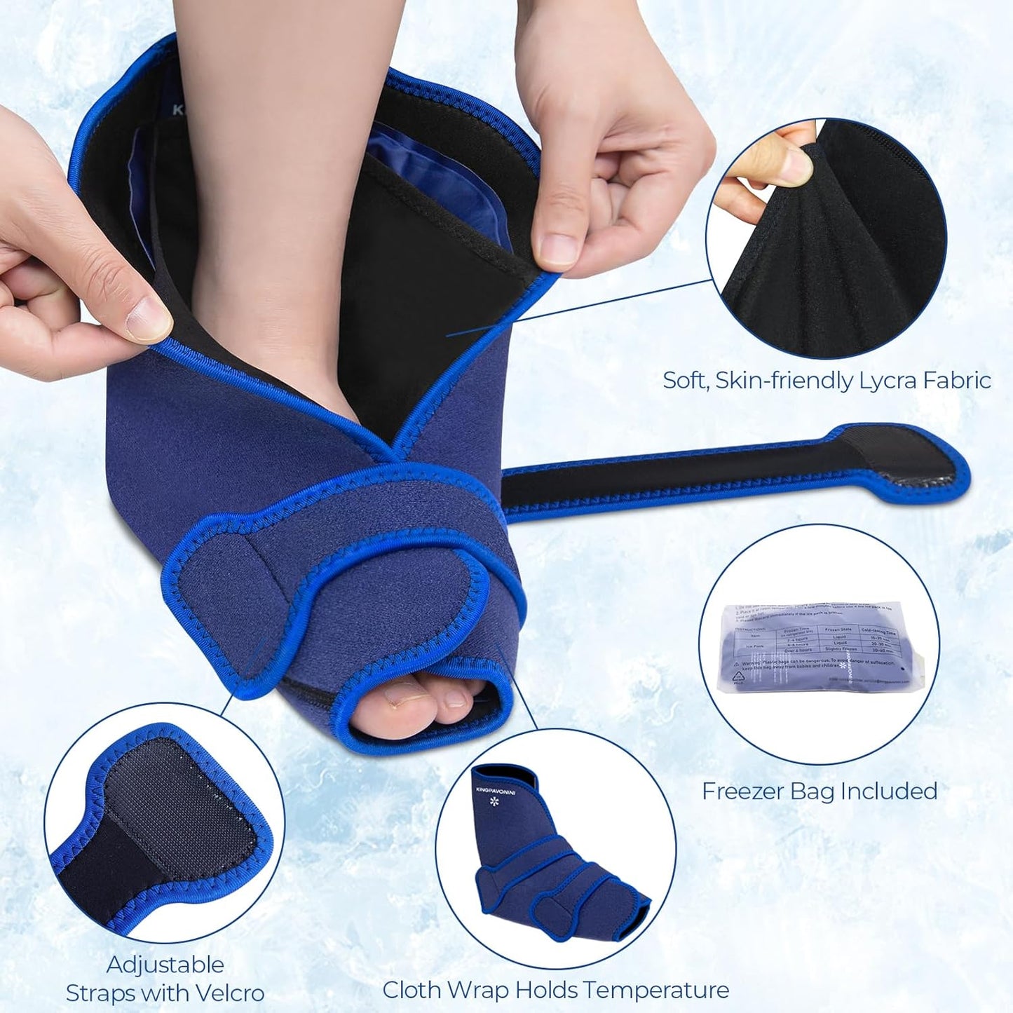 kingpavonini-ankle-foot-ice-pack-wrap-for-sprained-ankle-recovery---reusable-gel-packs-for-plantar-fasciitis-achilles-tendonitis---hotcold-therapy-for-feet-injuries-1-wrap4-gel-packs-4