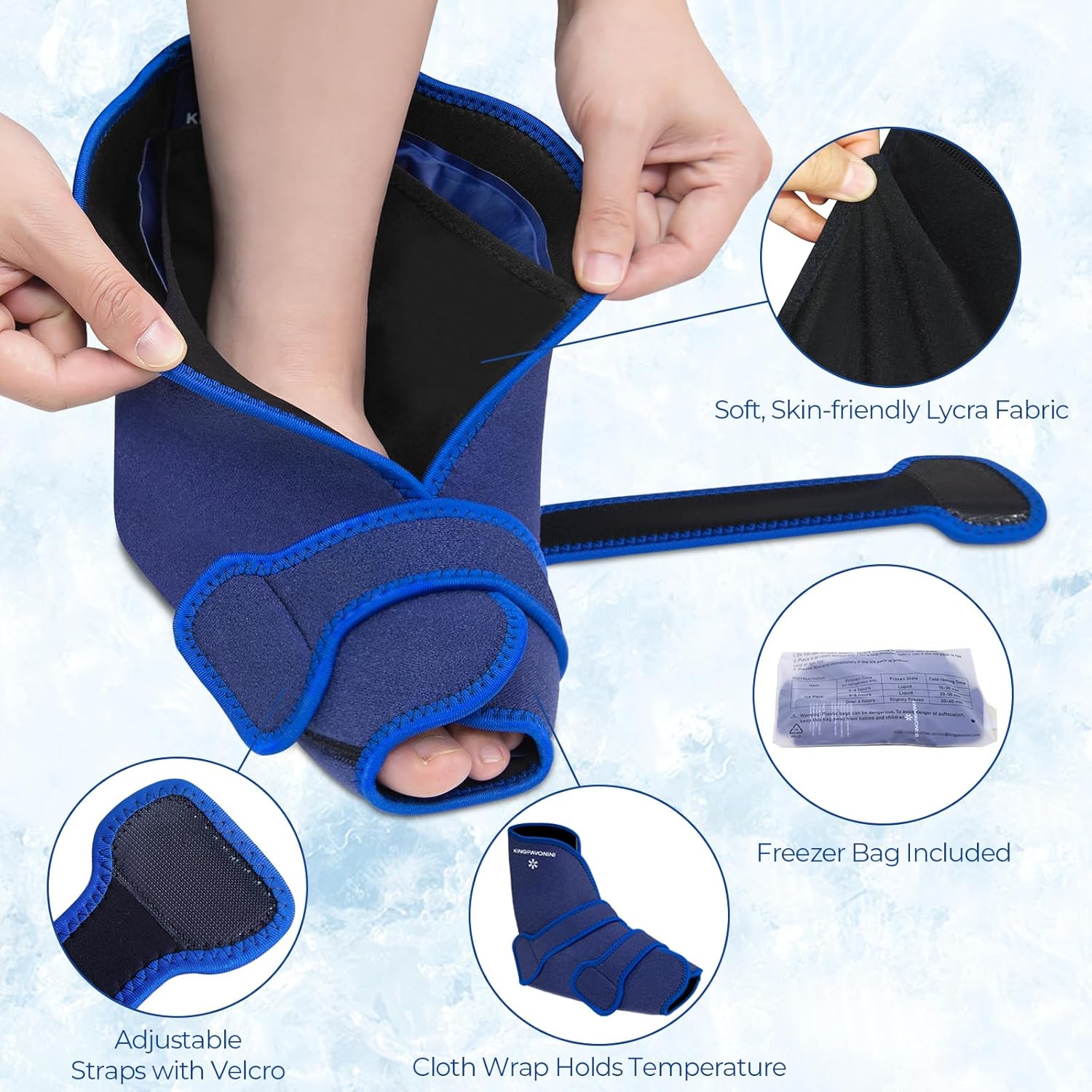 kingpavonini-ankle-foot-ice-pack-wrap-for-sprained-ankle-recovery---reusable-gel-packs-for-plantar-fasciitis-achilles-tendonitis---hotcold-therapy-for-feet-injuries-1-wrap4-gel-packs-4