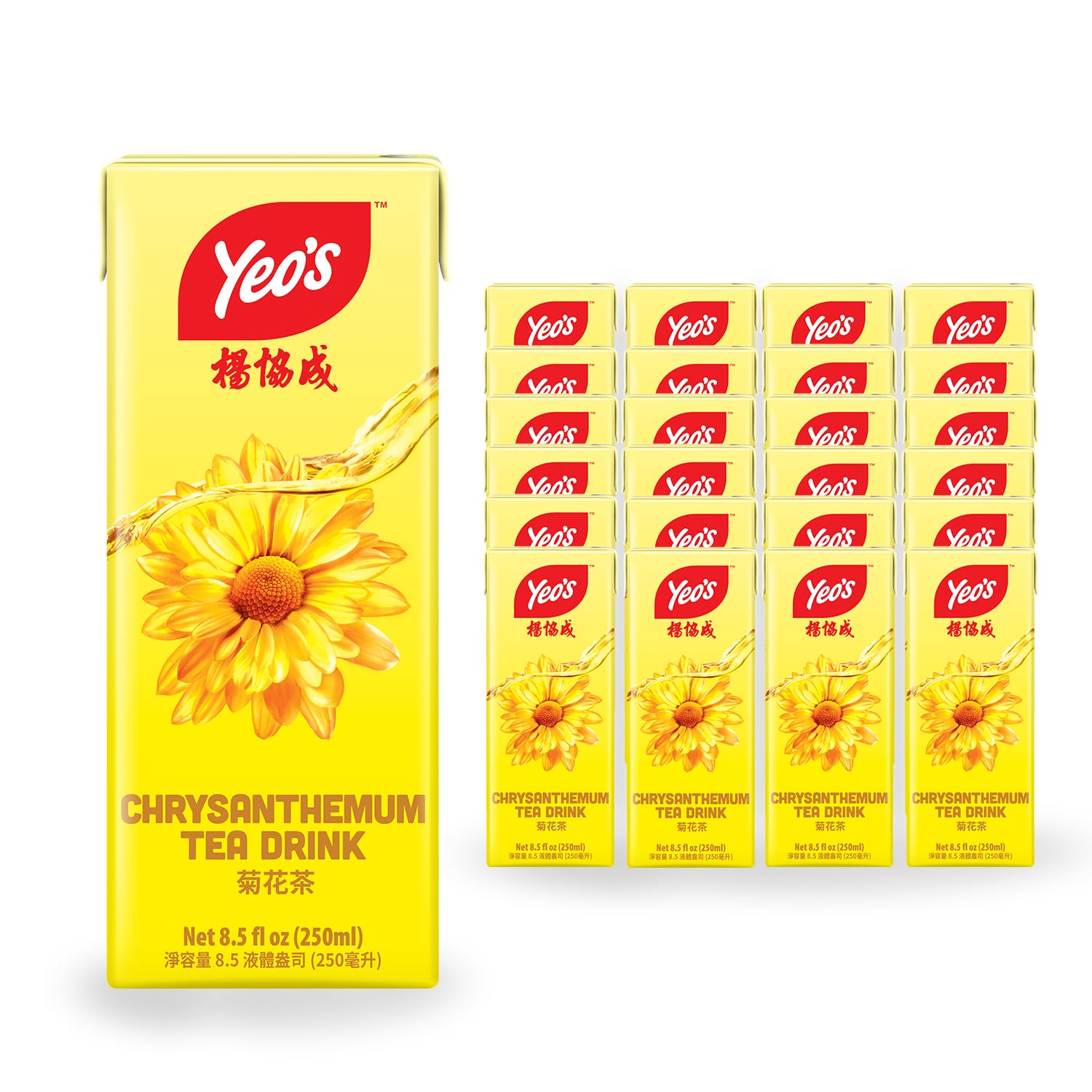 yeos-chrysanthemum-tea-drink---lightly-infused-healthy-asian-tea-250ml-24-pack-natural-no-preservatives---refreshing-option-1