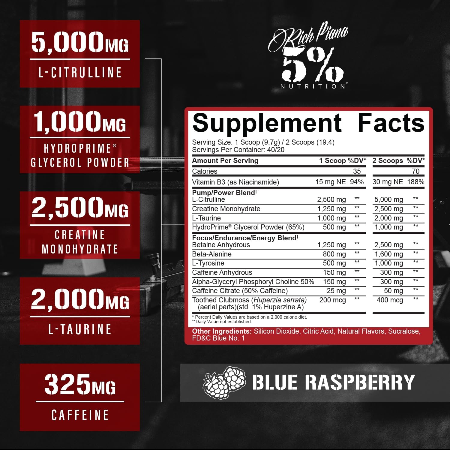 5-nutrition-rich-piana-kill-it-pre-workout-powder---blue-raspberry-flavor---1369-oz-40-servings---with-creatine-caffeine-beta-alanine-hydroprime-glycerol-for-pump-strength-endurance-3