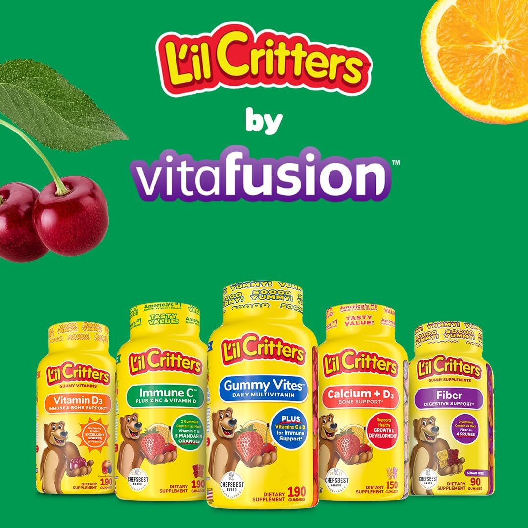 immune-support-gummy-vitamins-for-kids-with-vitamin-c-d-and-zinc---190-gummies-in-orange-lemon-strawberry-and-cherry-flavors---lil-critters-7