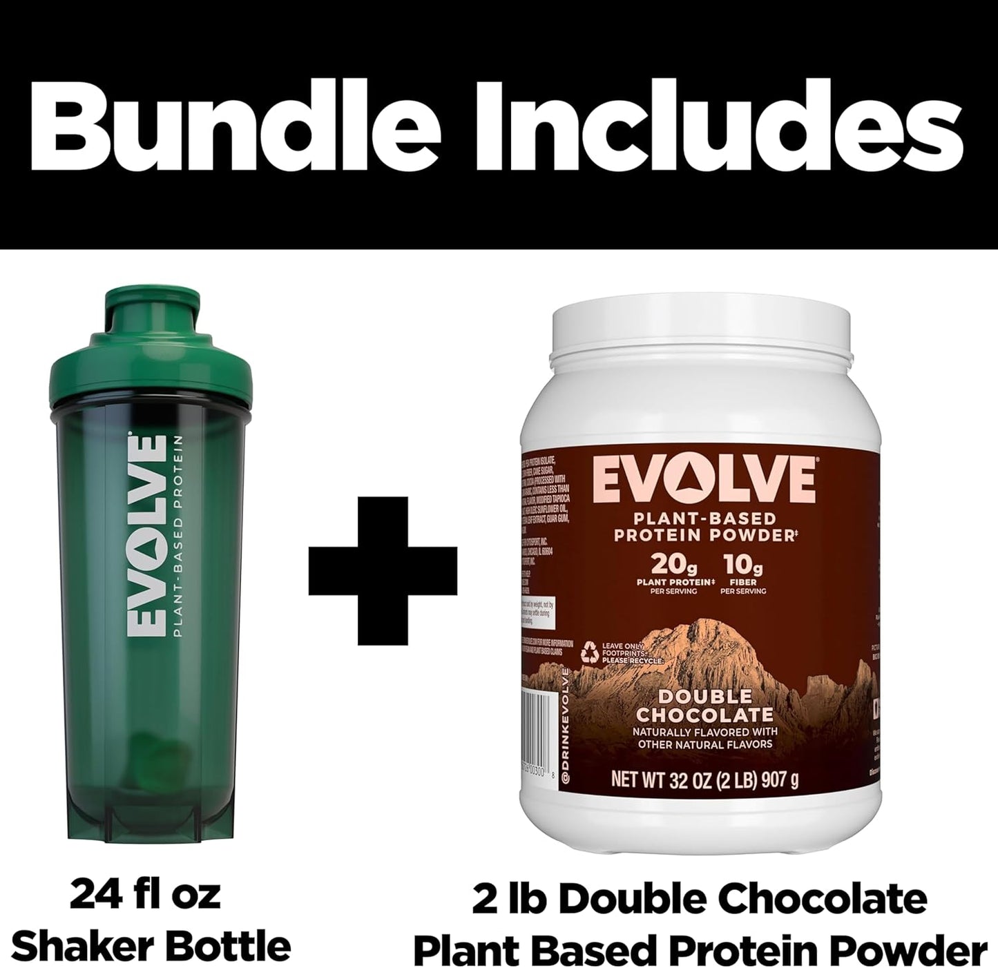 double-chocolate-plant-based-protein-powder-with-20g-vegan-protein-3g-fiber-non-gmo-dairy-free-exclusive-2lb-blender-bottle-bpa-free-24oz-2