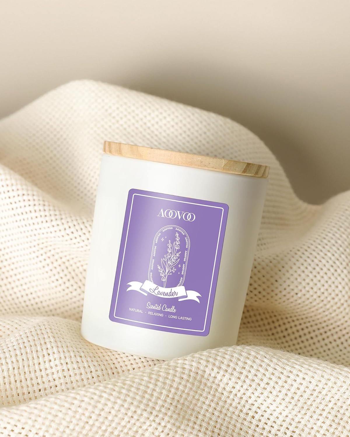 Lavender Scented Crystal Aromatherapy Candle for Women - 10oz Soy Wax Home Scented Candle, Birthday Gift for Mom - Espot.com.au