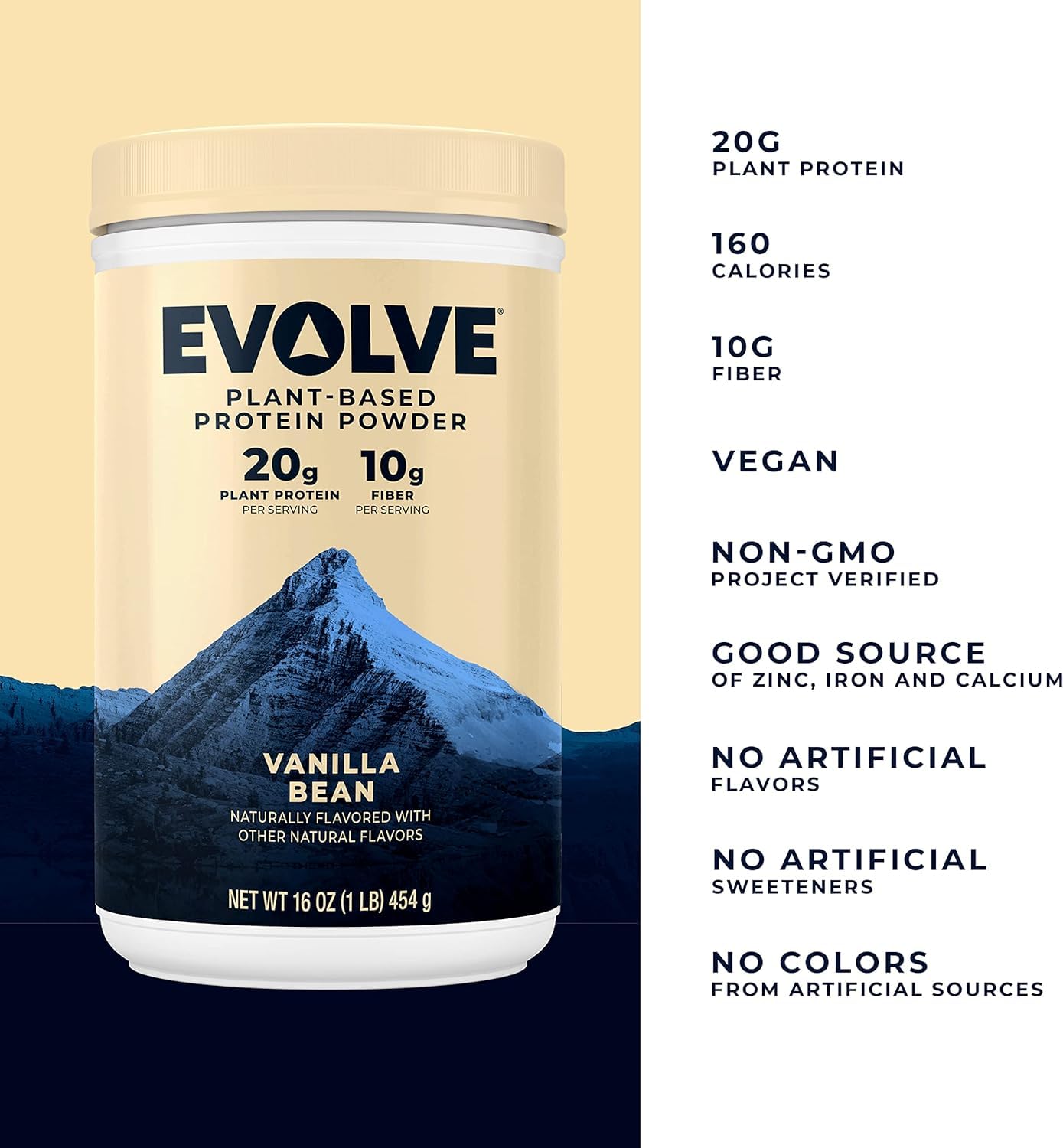 evolve-vanilla-bean-plant-based-protein-powder---20g-vegan-protein-dairy-free-non-gmo-10g-fiber-exclusive-blend---2-pound-pack-2