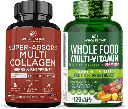 organic-multi-collagen-pills-with-whole-food-multivitamin-for-women---natural-blend-of-collagen-types-i-ii-iii-v-x-herbs-minerals-and-bioperine-1