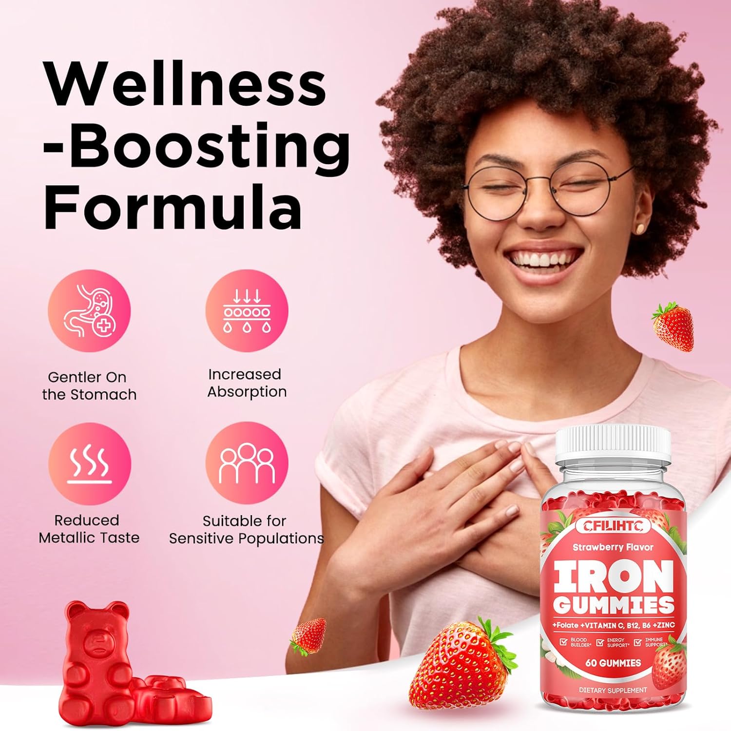 iron-gummies-for-adults-kids---2-pack-iron-supplement-with-strawberry-blueberry-flavor---chewable-and-delicious-2