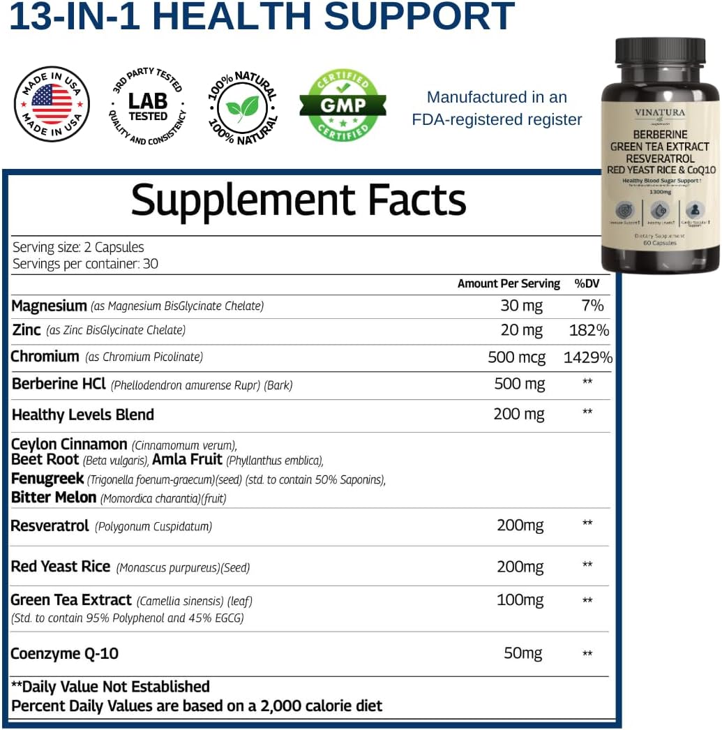 berberine-hcl-ceylon-cinnamon-supplement-with-red-yeast-rice-coq10-green-tea-extract-resveratrol-magnesium-glycinate-chromium-picolinate---1300mg-per-serving---made-in-usa-tested-3