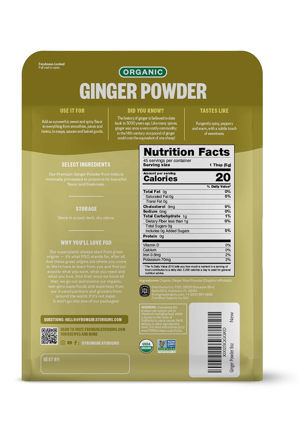 organic-ginger-powder-from-india-8oz---fgo-pack-of-1-2