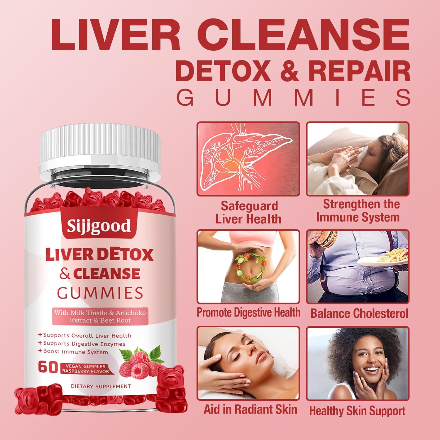liver-cleanse-detox-gummies---1000mg-silymarin-milk-thistle-with-artichoke-dandelion-elderberry---liver-support---60-raspberry-gummies-3