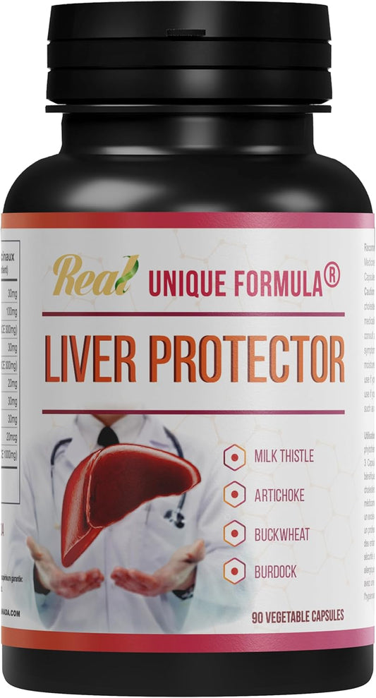 Liver Support Supplement with Milk Thistle, Artichoke, Buckwheat, Methionine, Curcumin - Herbal Liver Detox Capsules for Detoxification - Plant-Based Formula (90 Caps) - Espot.com.au