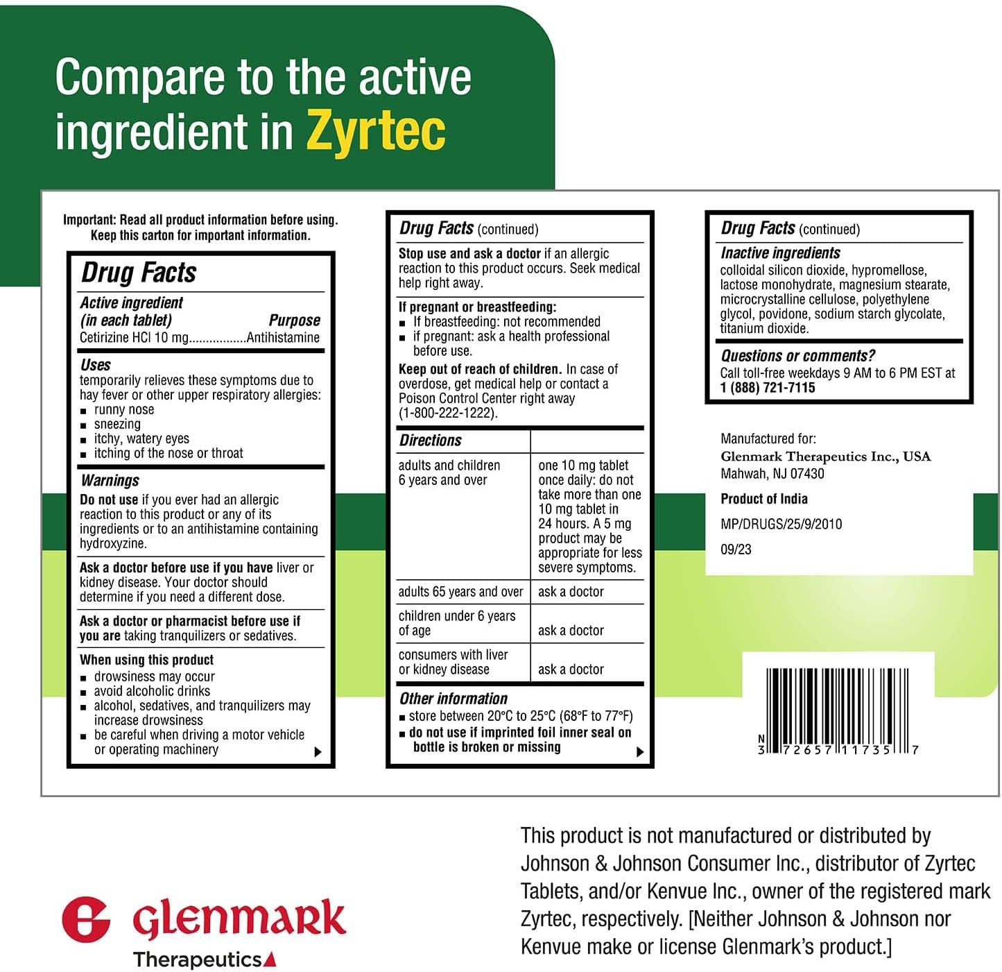 365-count-glenmark-therapeutics-cetirizine-hcl-usp-10mg-tablets-for-allergy-relief---24-hour-antihistamine-for-pollen-hay-fever-dry-itchy-eyes-2