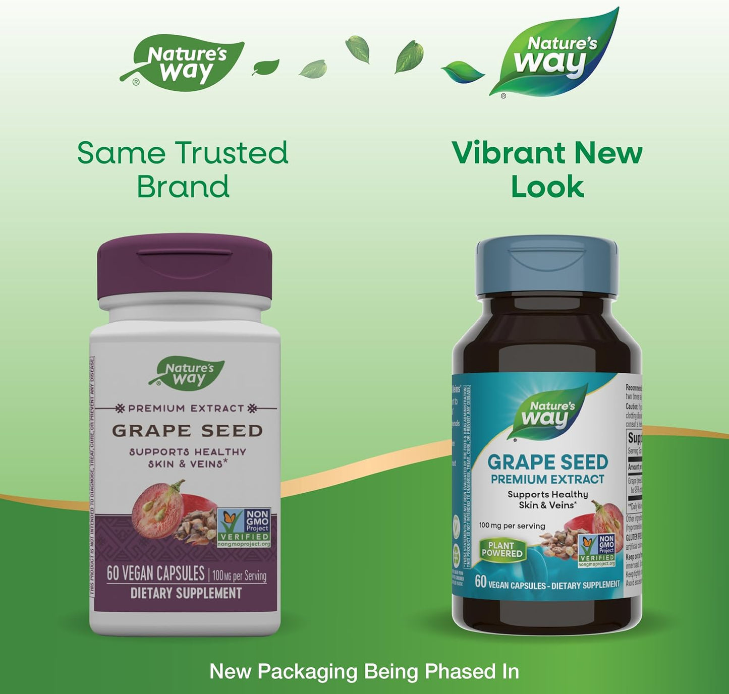 Non-GMO Grape Seed Premium Extract Capsules for Healthy Skin & Veins - Antioxidant Support - 60 Vegan Capsules - Espot.com.au