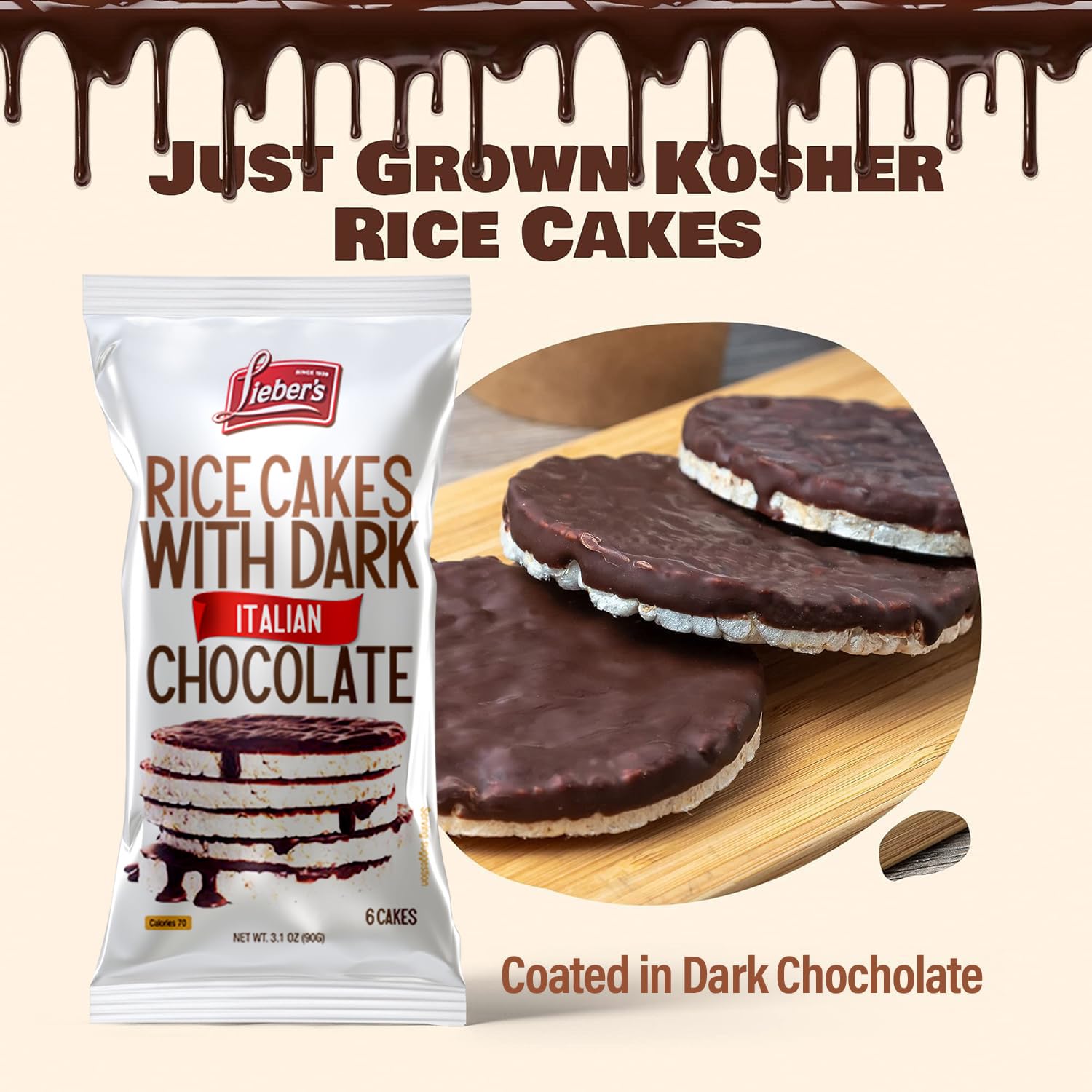 liebers-dark-chocolate-rice-cakes---dairy-free-gluten-free-snack-dark-italian-chocolate---pack-of-3---kosher-certified-3