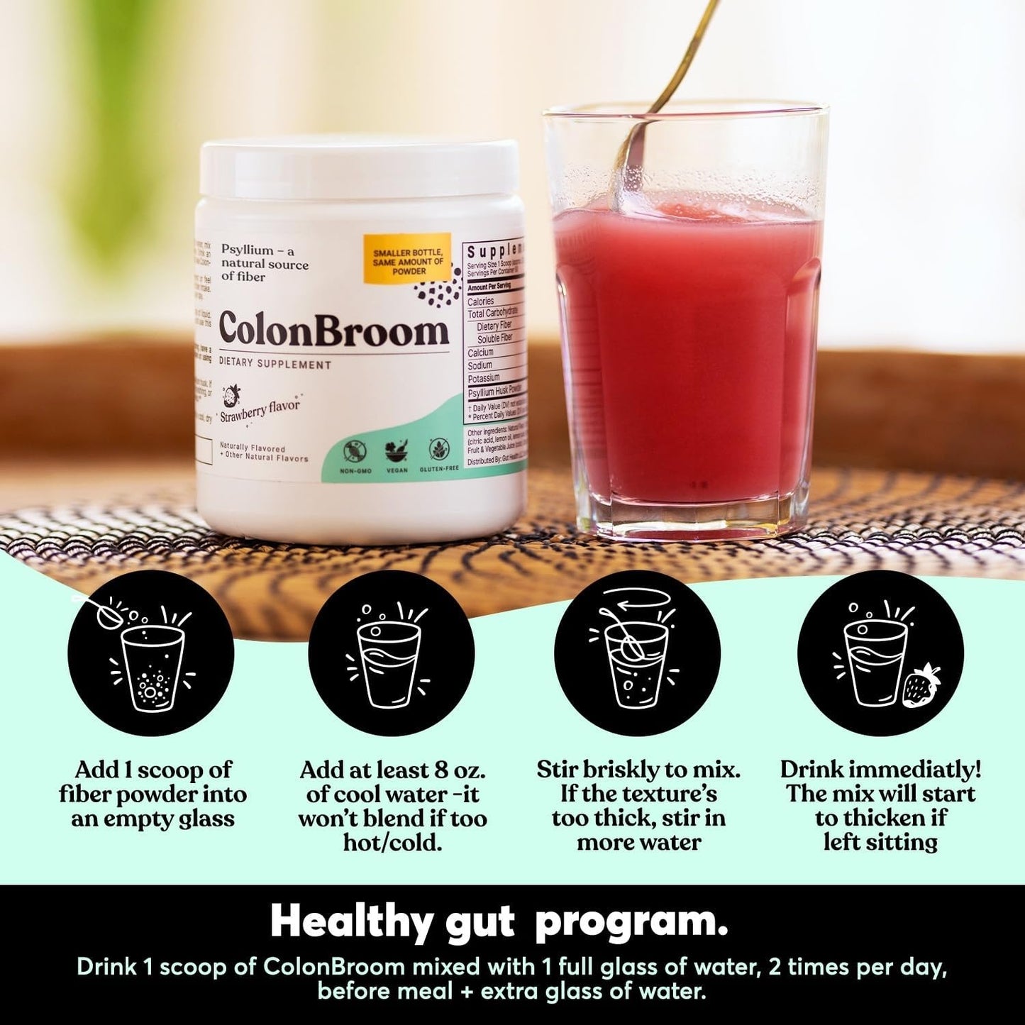 strawberry-tropical-fruits-colonbroom-psyllium-husk-powders---100-servings-for-bloating-relief-gut-health---vegan-non-gmo-fiber-supplement-7